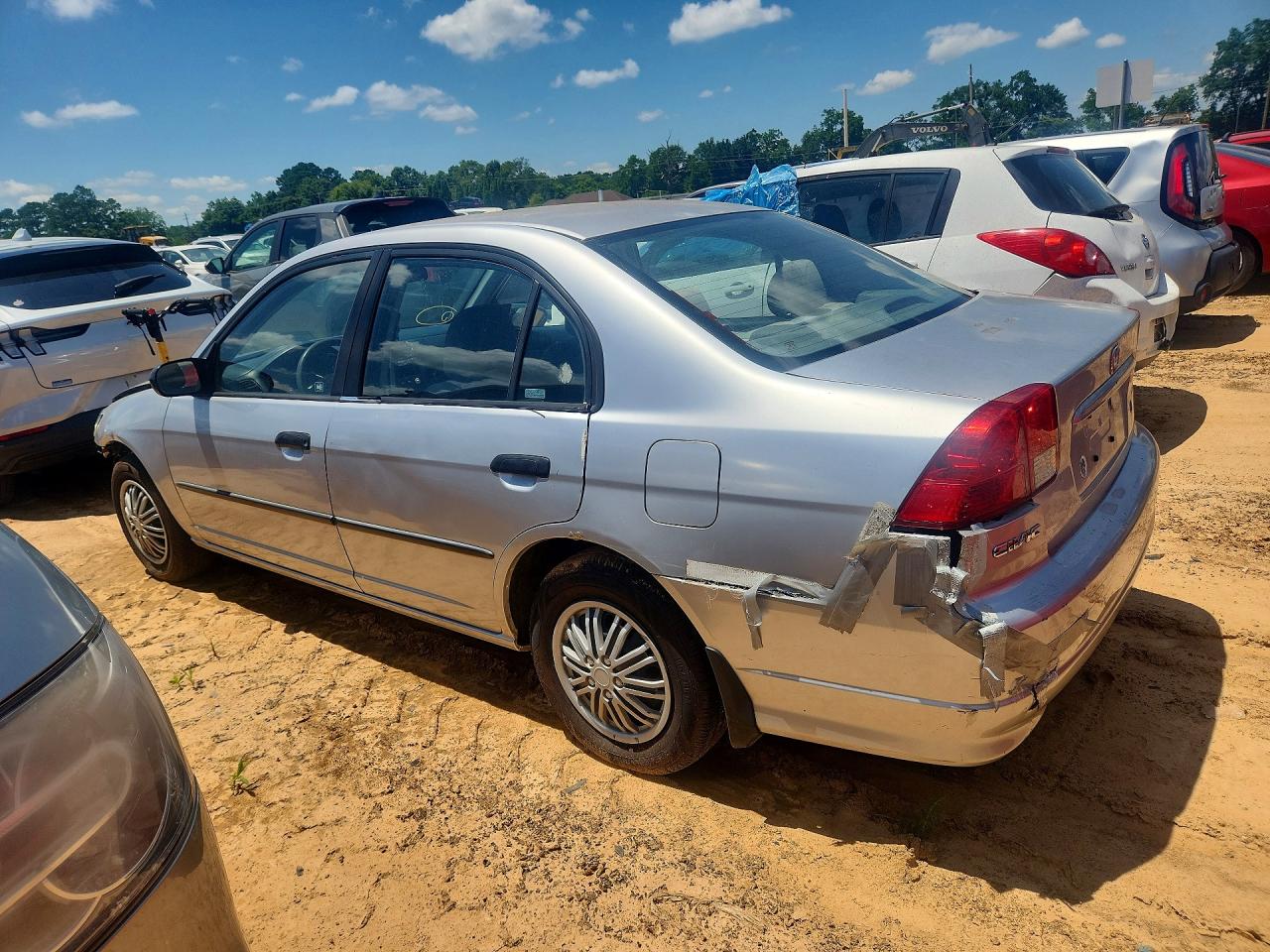 2005 Honda Civic Dx Silver vin: 2HGES15115H596845