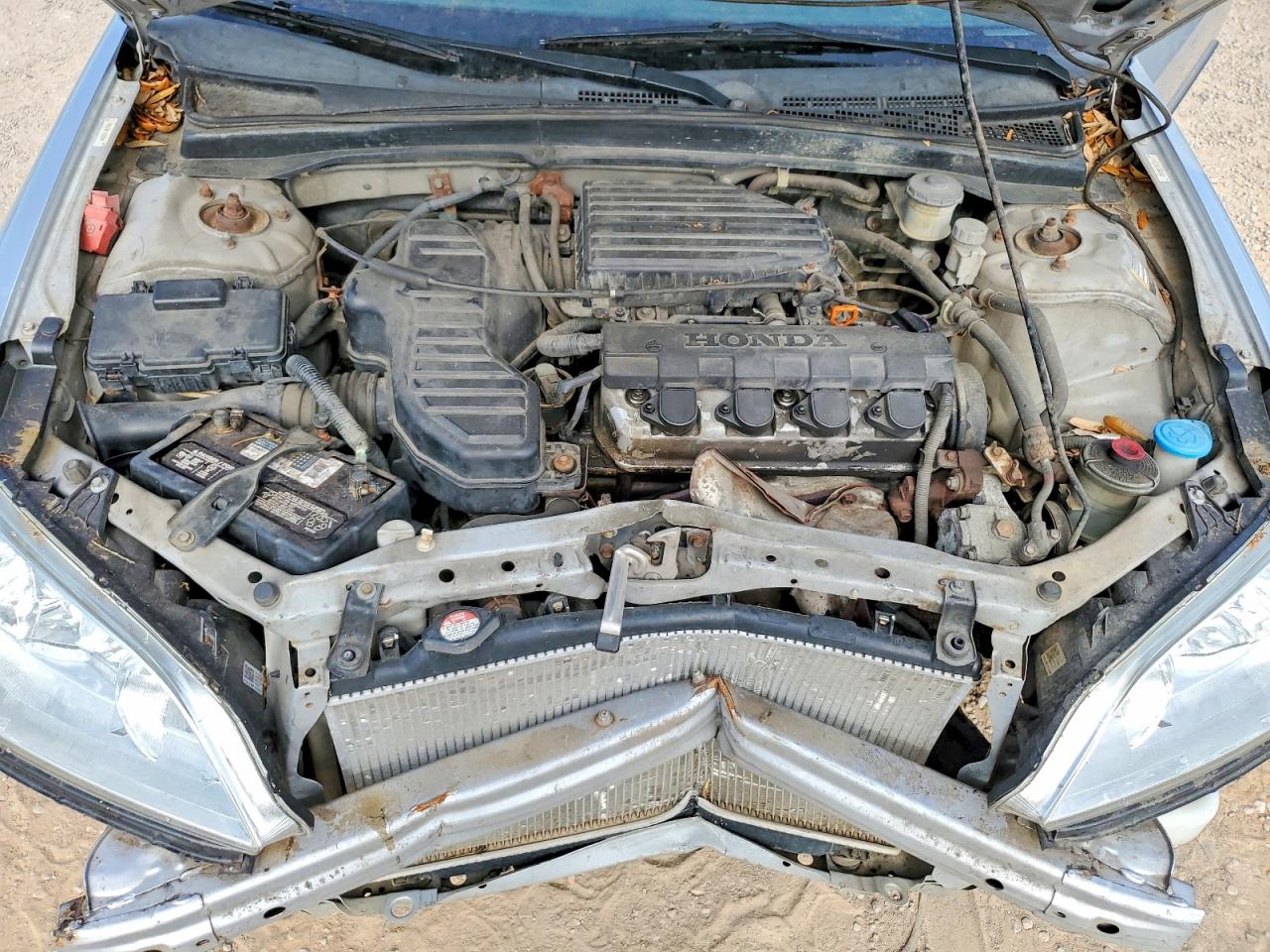 2005 Honda Civic Dx Silver vin: 2HGES15115H596845