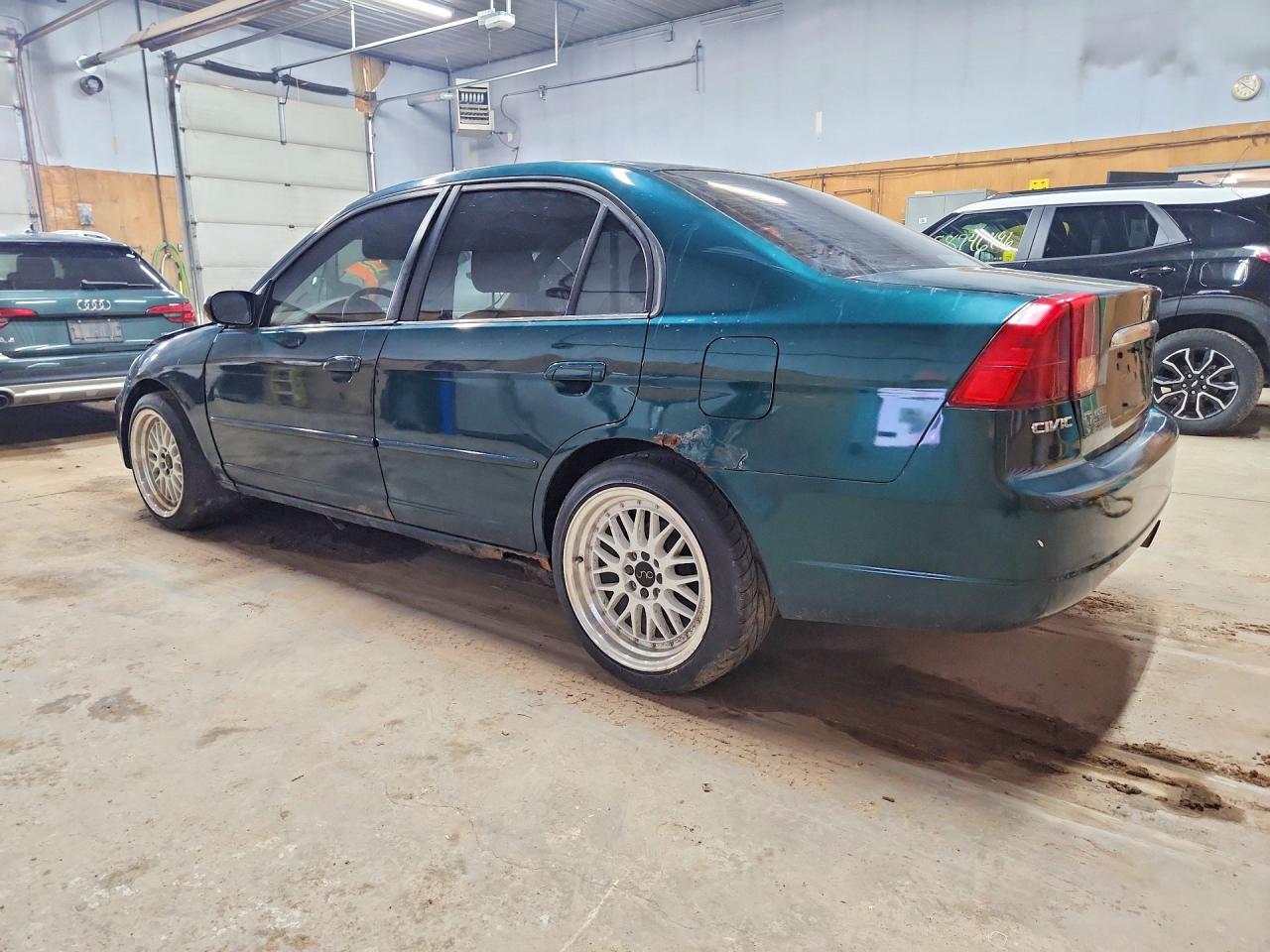 2002 Honda Civic Dx Green vin: 2HGES15142H569361