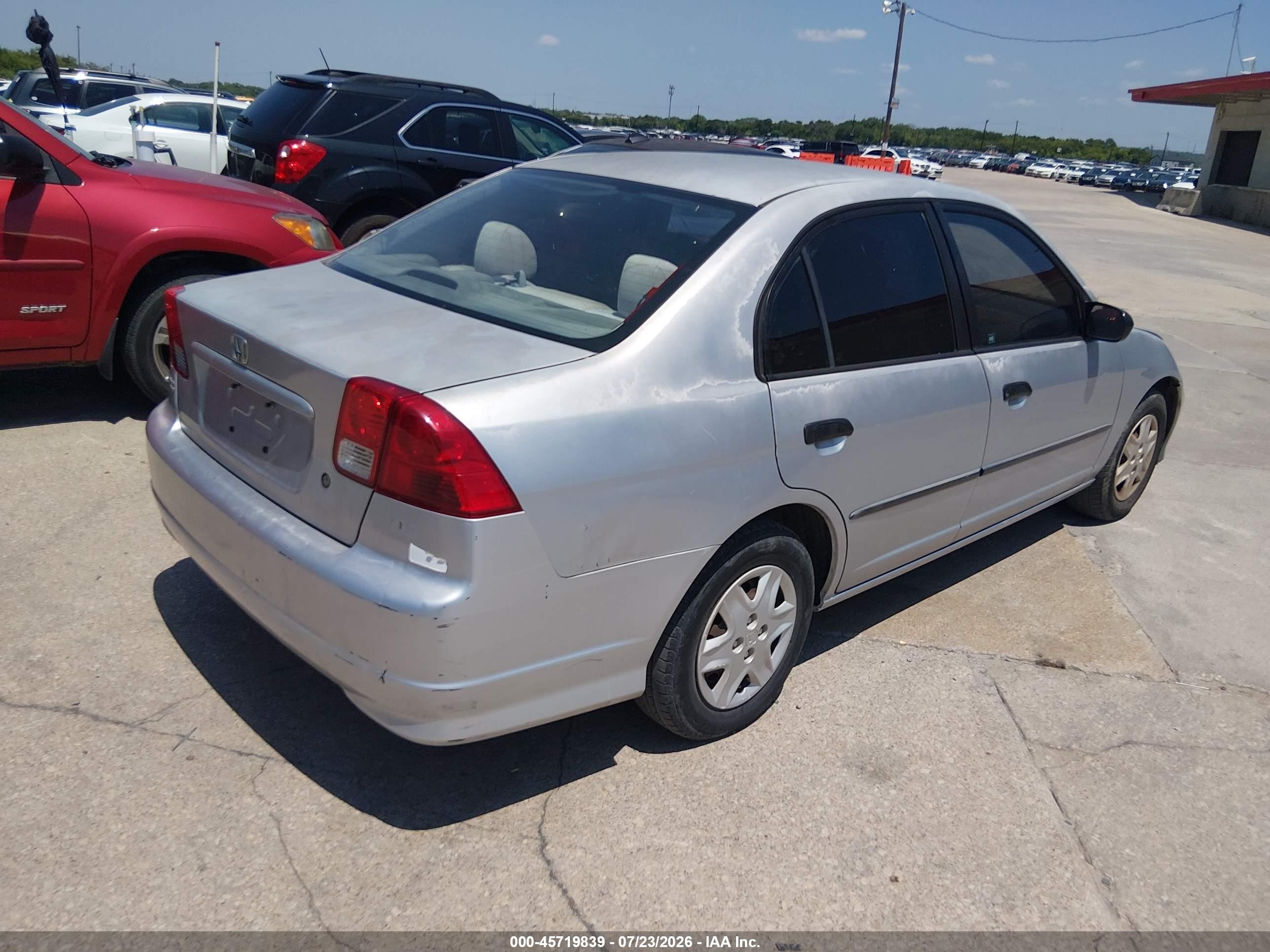 2005 Honda Civic Dx Silver vin: 2HGES15145H501484