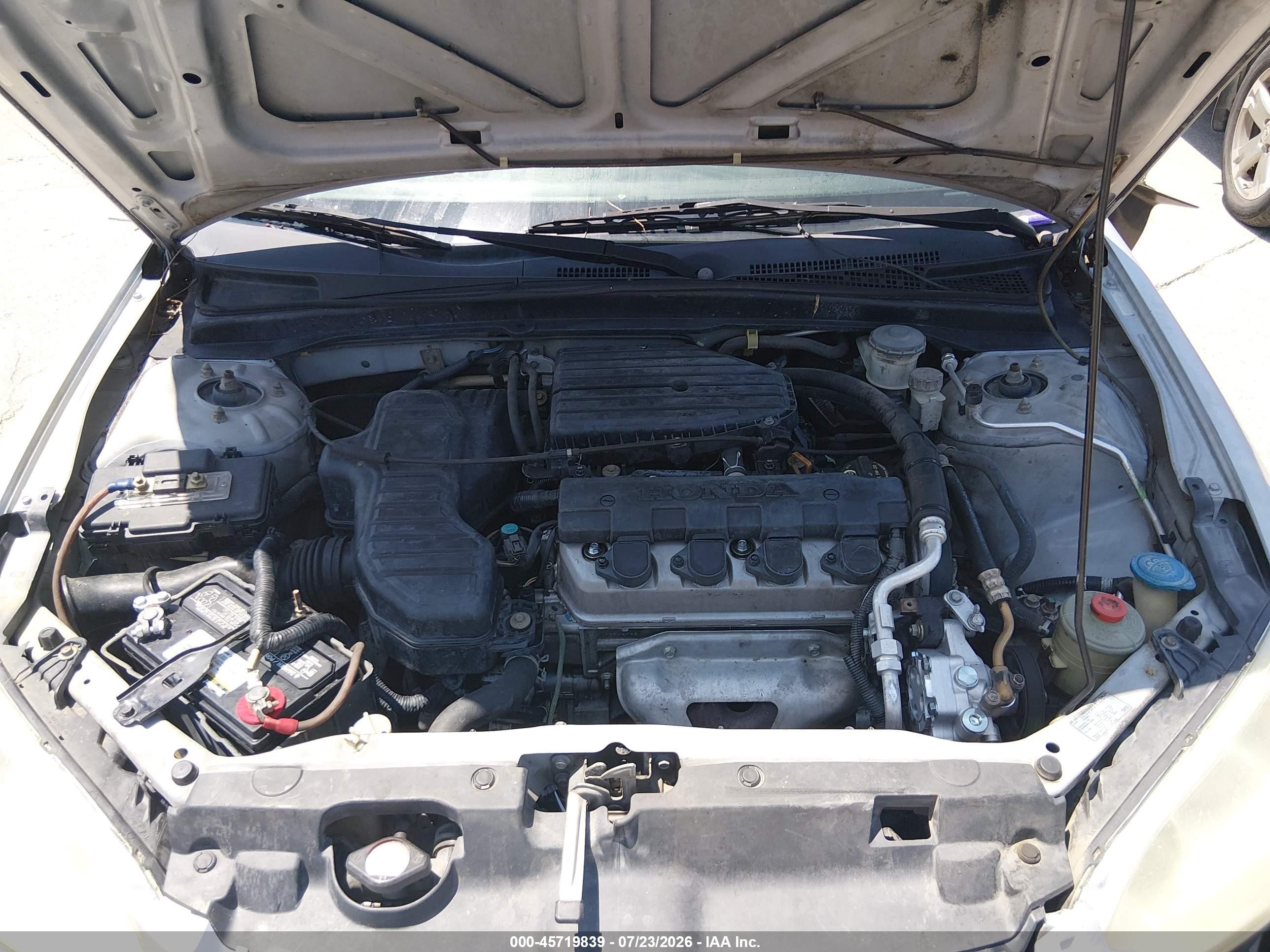 2005 Honda Civic Dx Silver vin: 2HGES15145H501484
