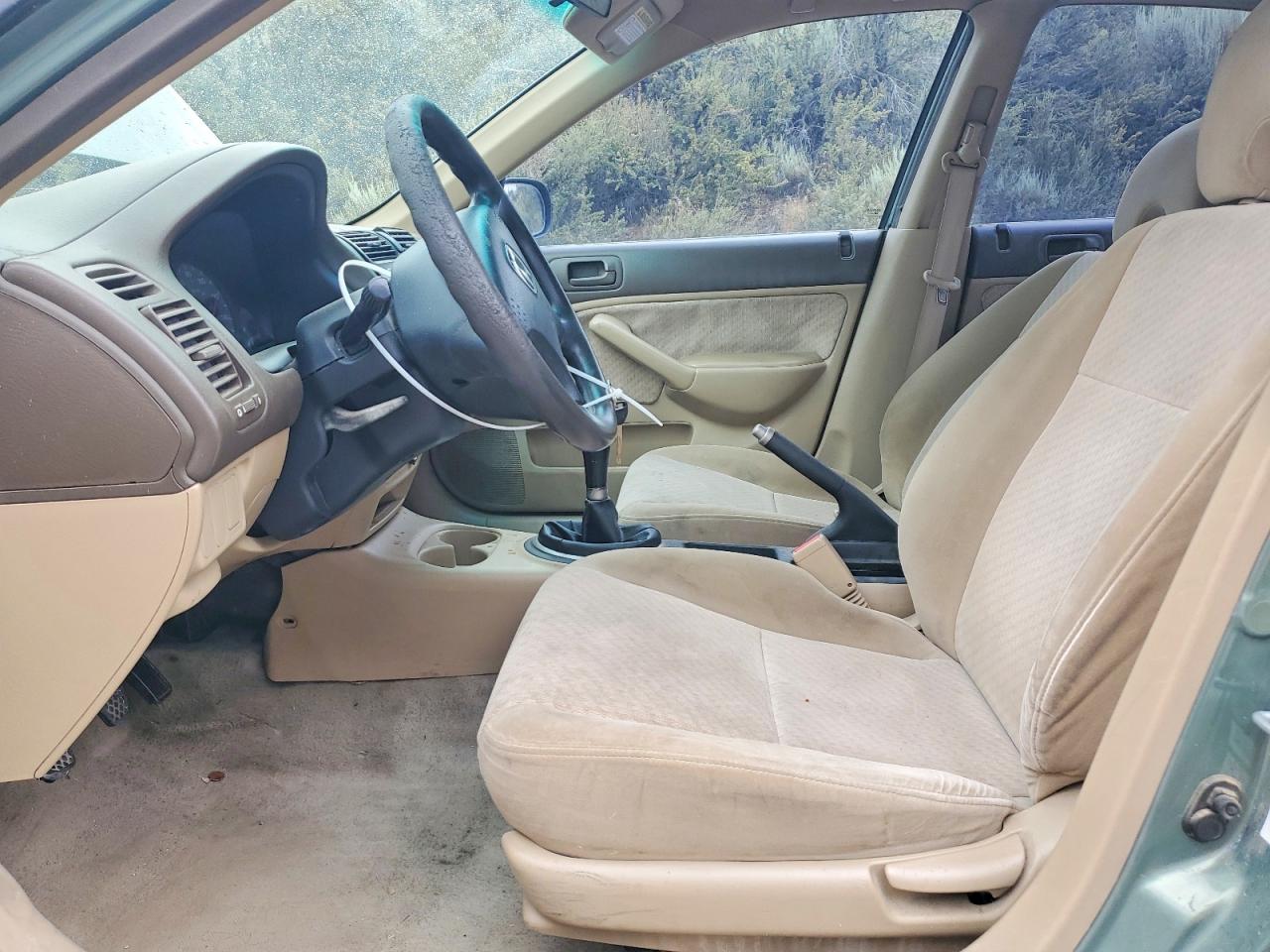 2003 Honda Civic Dx Green vin: 2HGES15153H510532