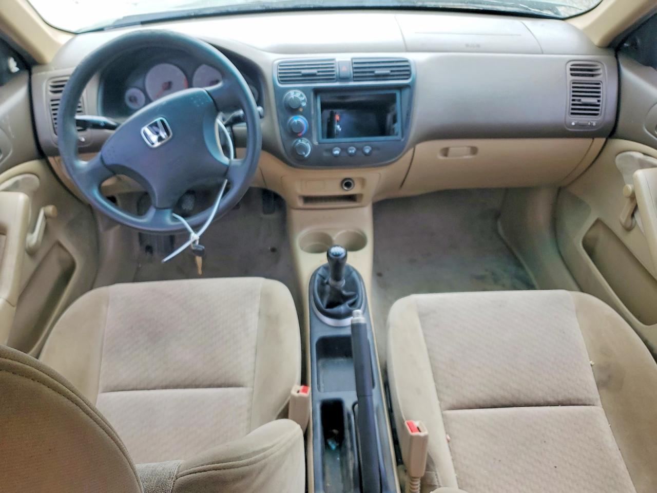2003 Honda Civic Dx Green vin: 2HGES15153H510532