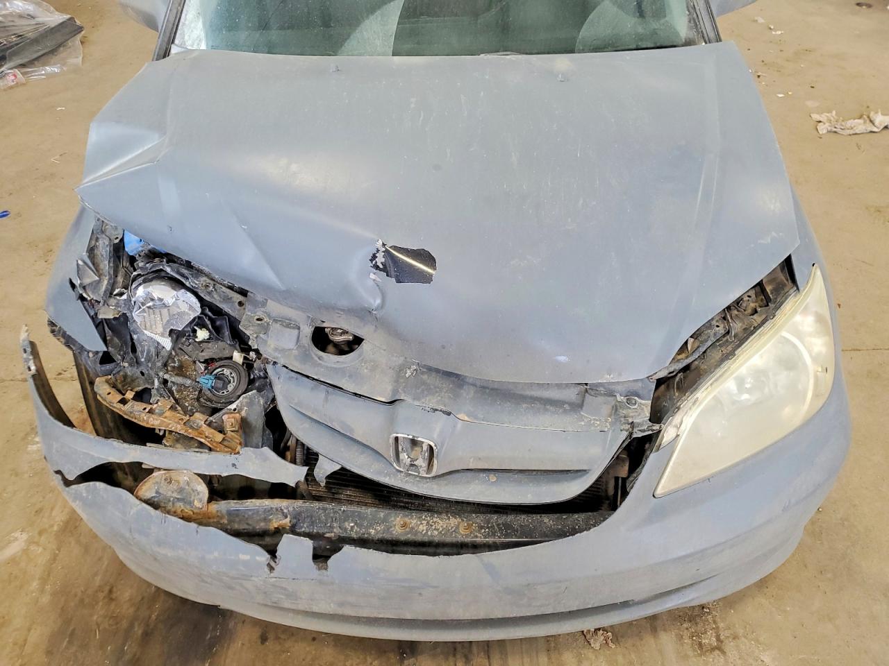 2005 Honda Civic Dx Vp Gray vin: 2HGES15375H046213