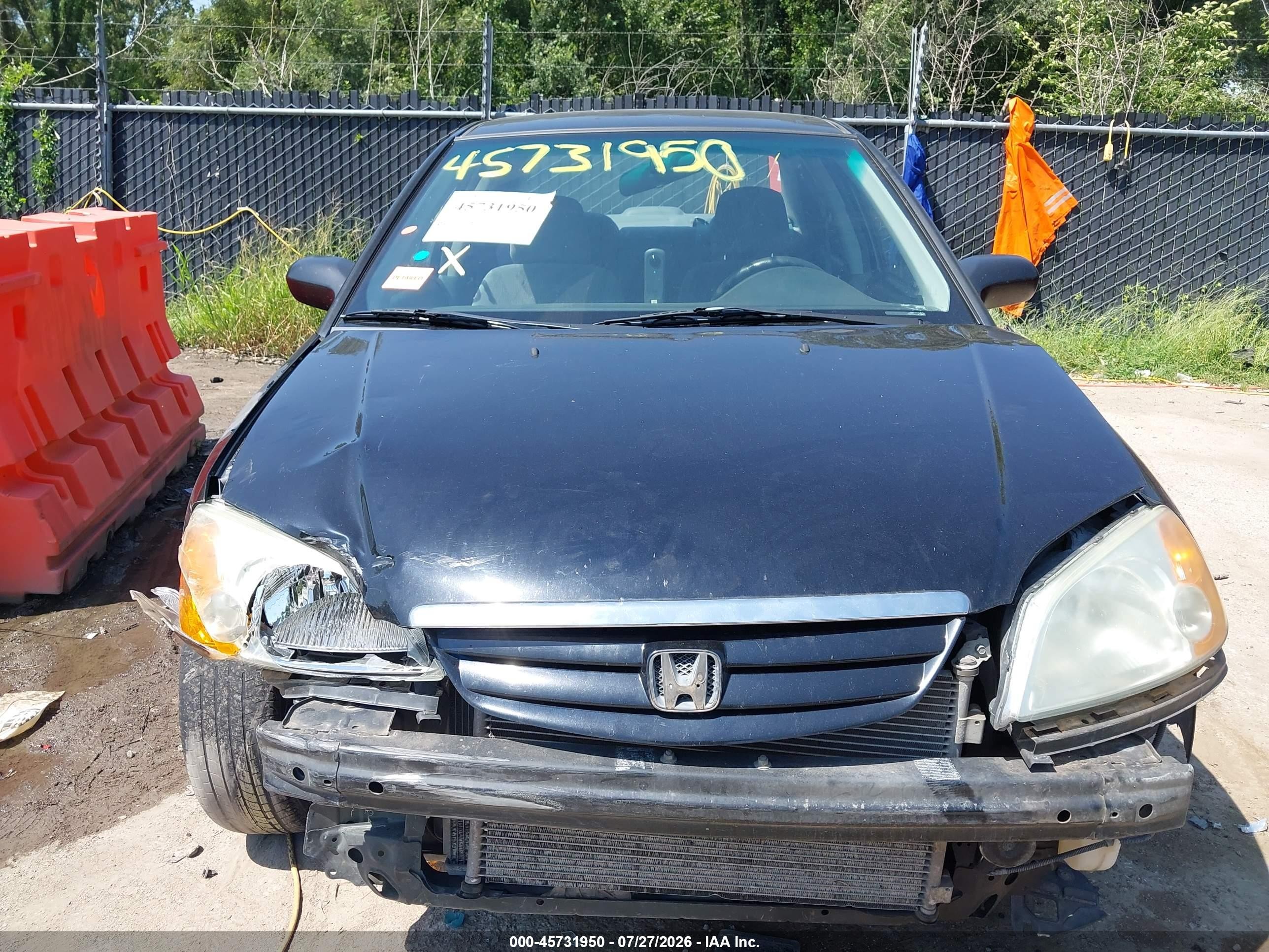 2002 Honda Civic Lx Black vin: 2HGES15502H569716