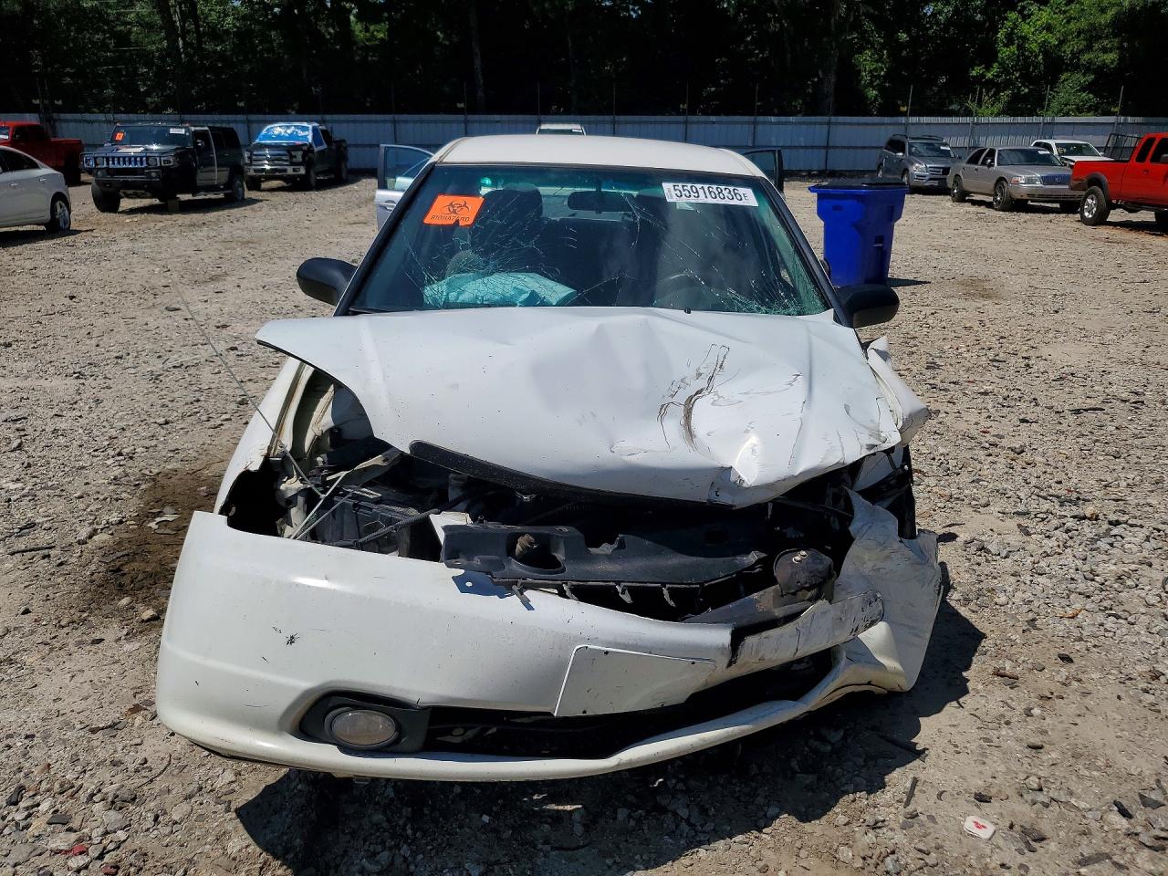 2003 Honda Civic Lx White vin: 2HGES15503H572407