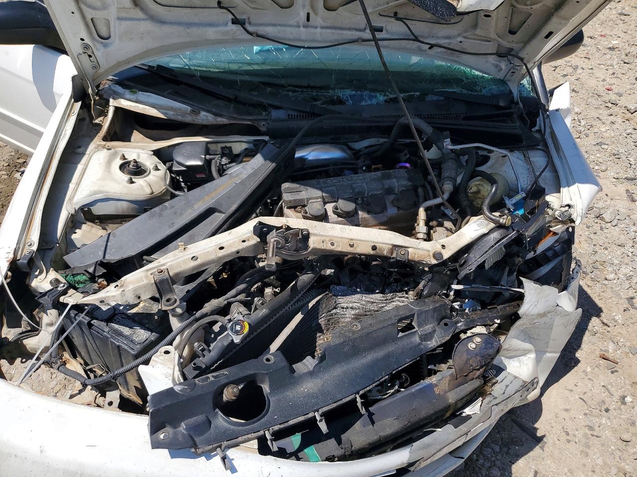 2003 Honda Civic Lx White vin: 2HGES15503H572407