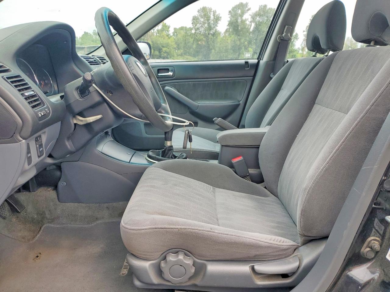 2004 Honda Civic Lx Black vin: 2HGES15504H588365