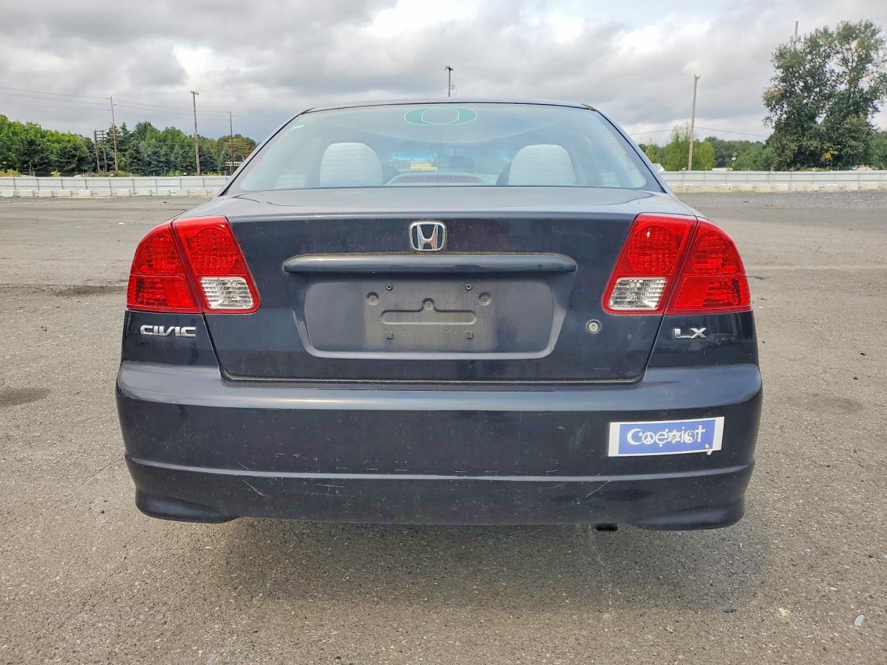 2004 Honda Civic Lx Black vin: 2HGES15504H588365