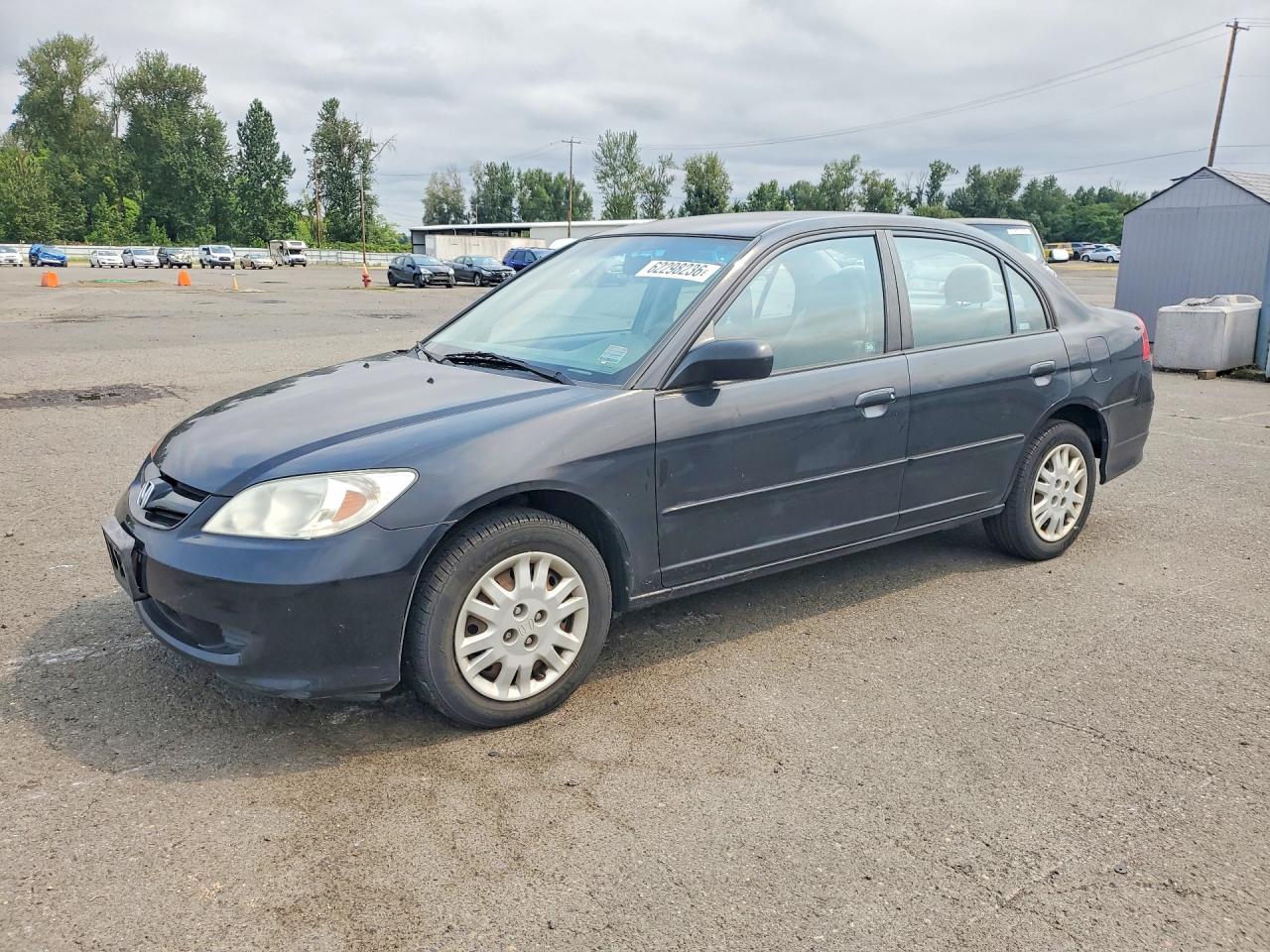 2004 Honda Civic Lx Black vin: 2HGES15504H588365