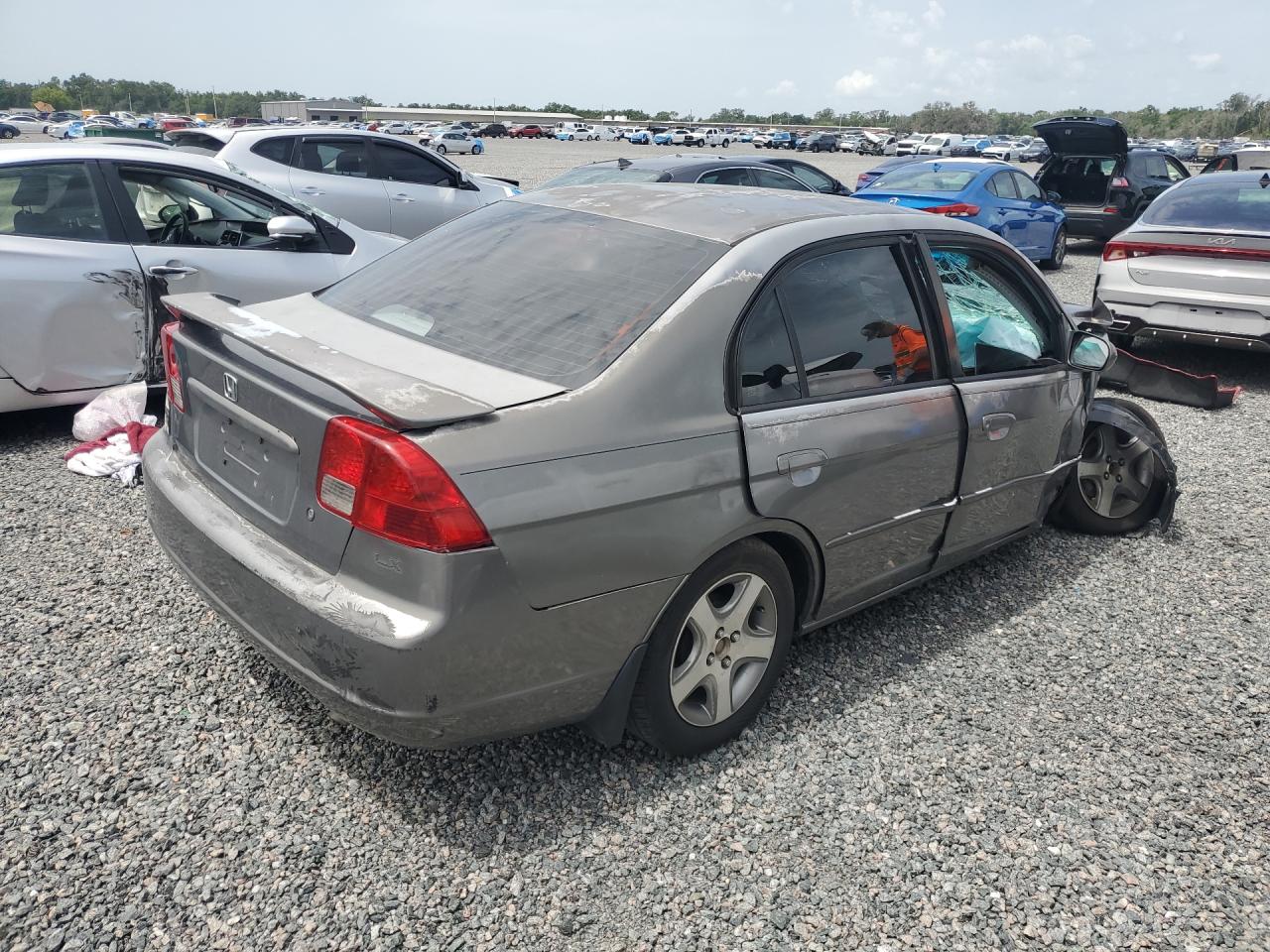 2004 Honda Civic Lx Бежевый vin: 2HGES15514H526831