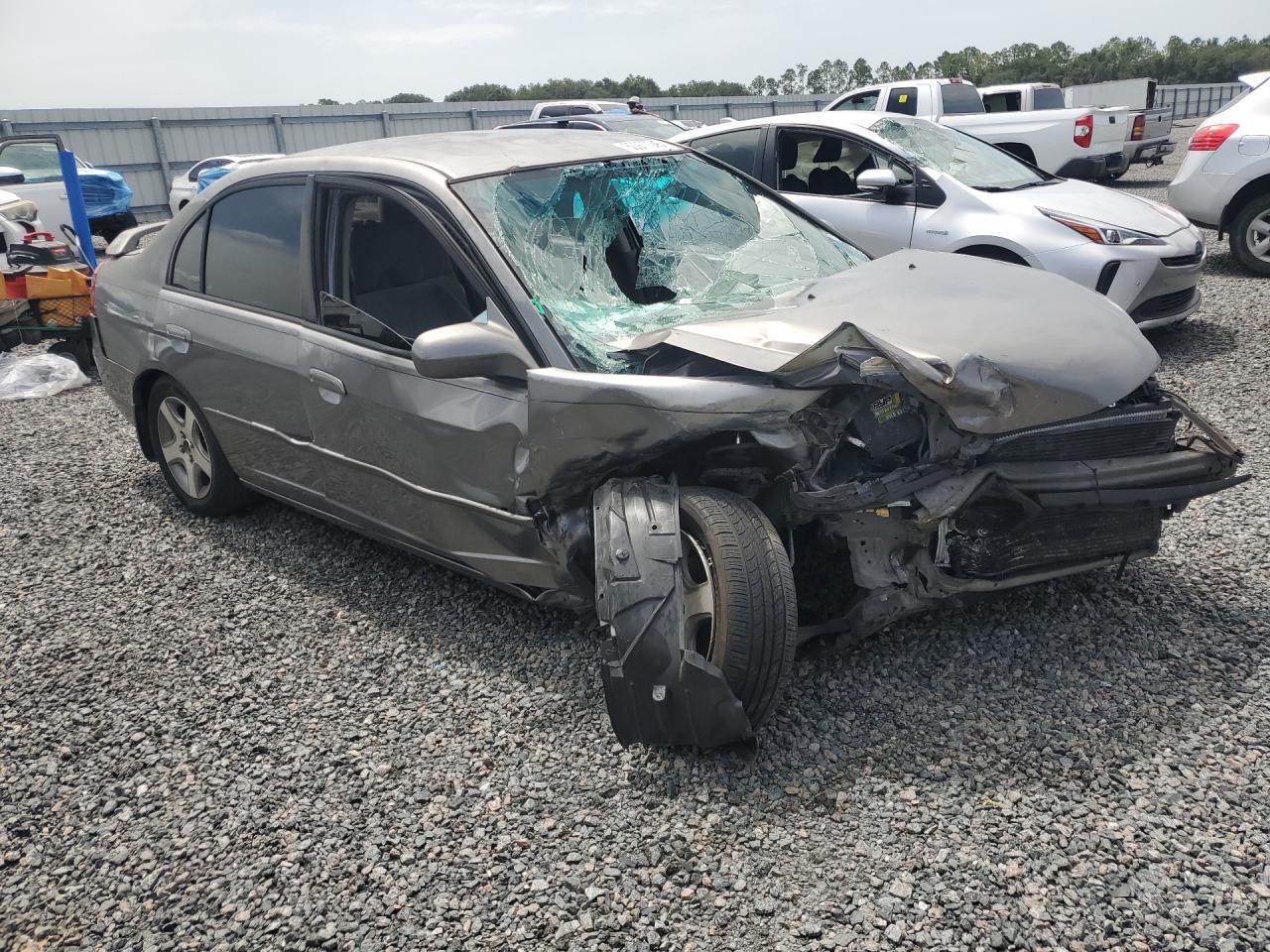 2004 Honda Civic Lx Бежевый vin: 2HGES15514H526831