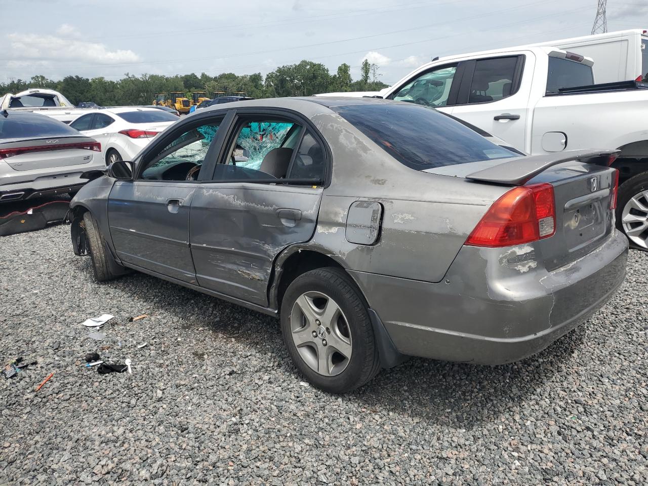 2004 Honda Civic Lx Бежевый vin: 2HGES15514H526831