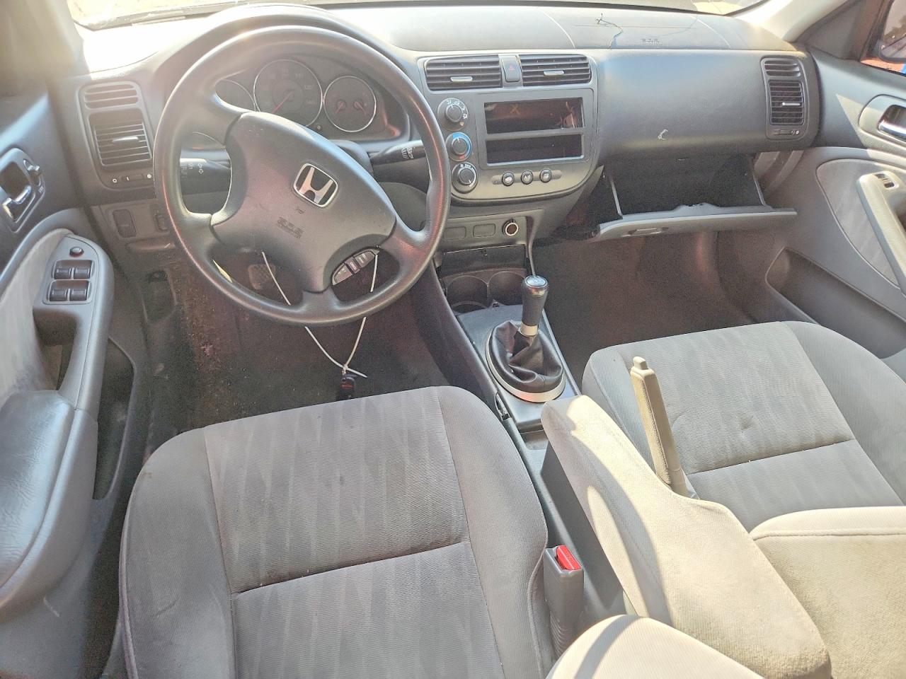 2004 Honda Civic Lx Gray vin: 2HGES15524H518639