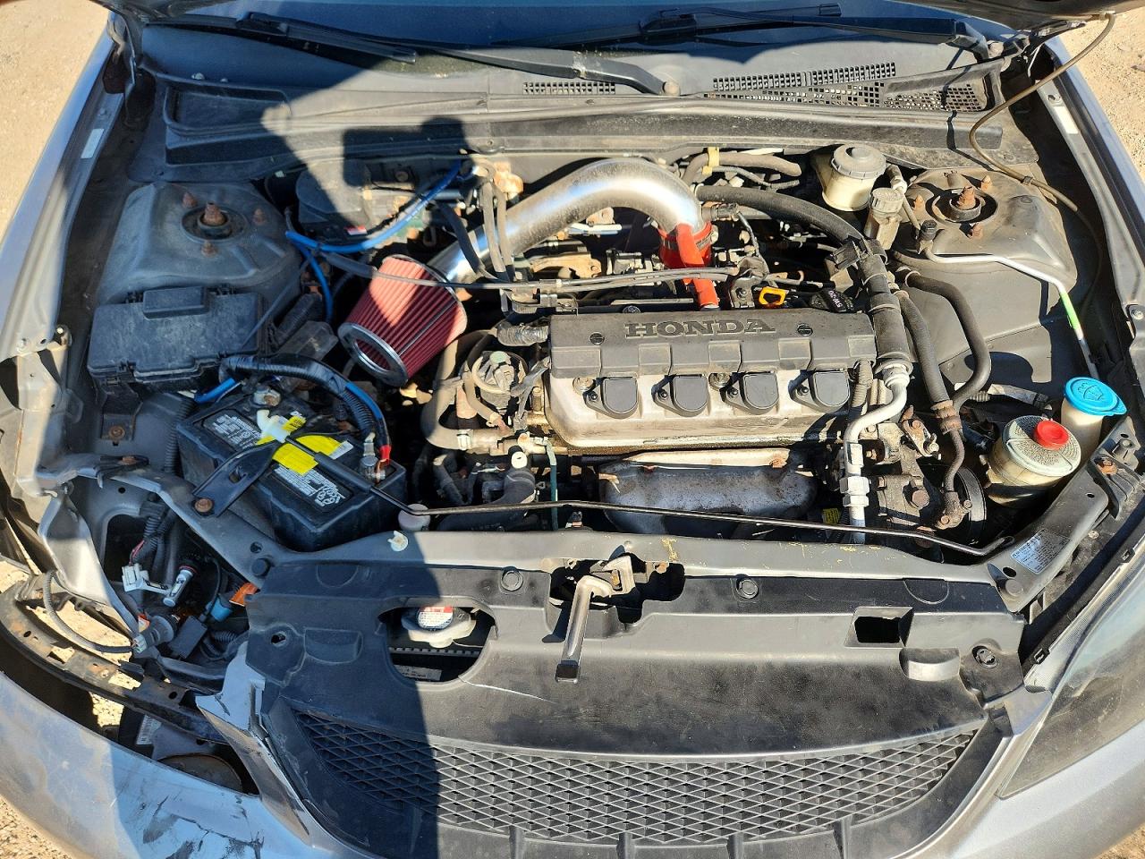 2004 Honda Civic Lx Gray vin: 2HGES15524H518639