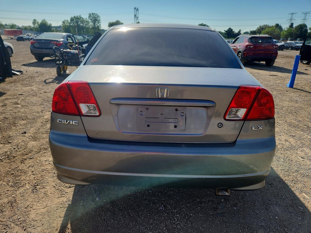 2004 Honda Civic Lx Gray vin: 2HGES15524H518639