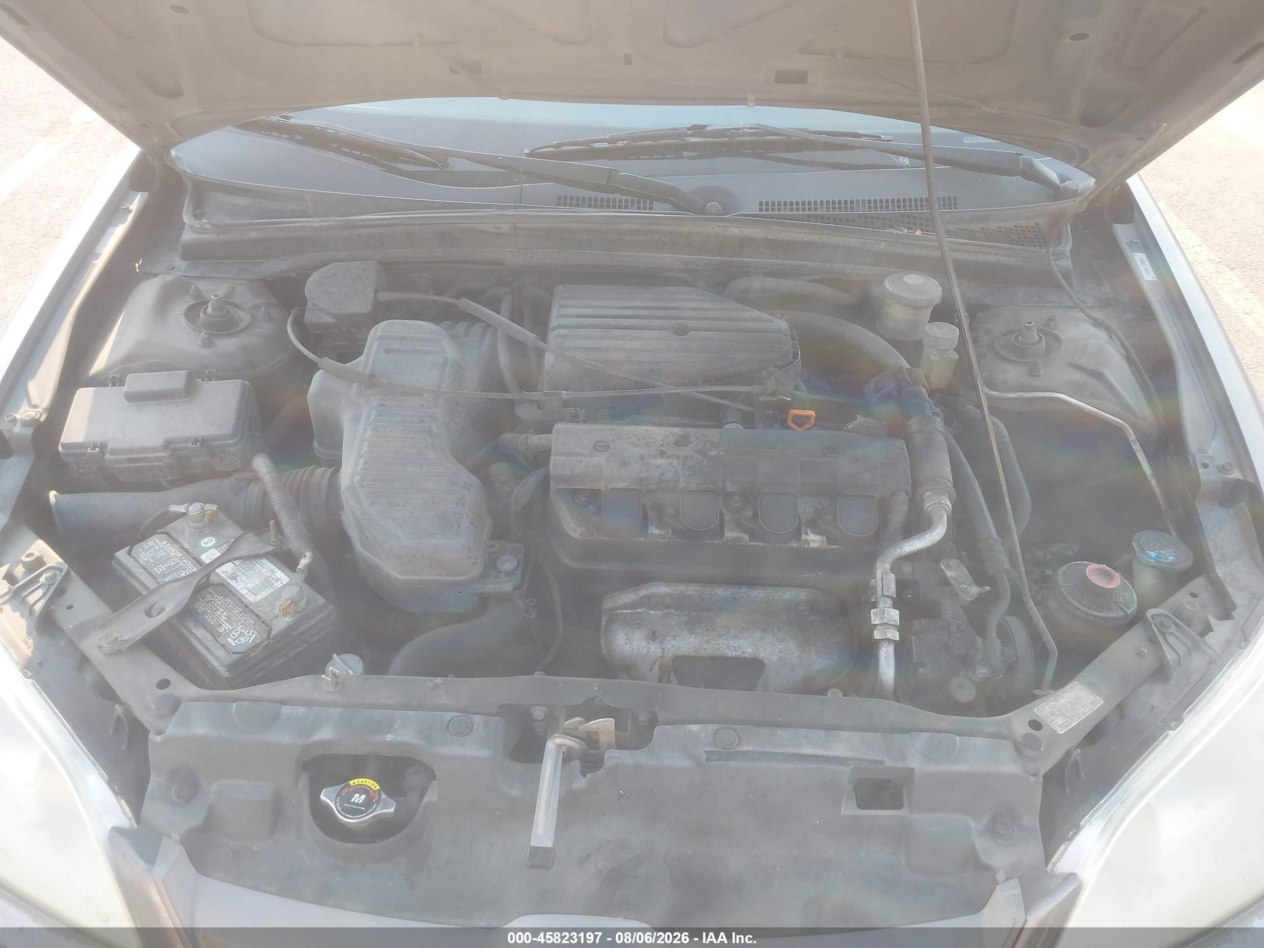 2004 Honda Civic Lx Gray vin: 2HGES15524H615470