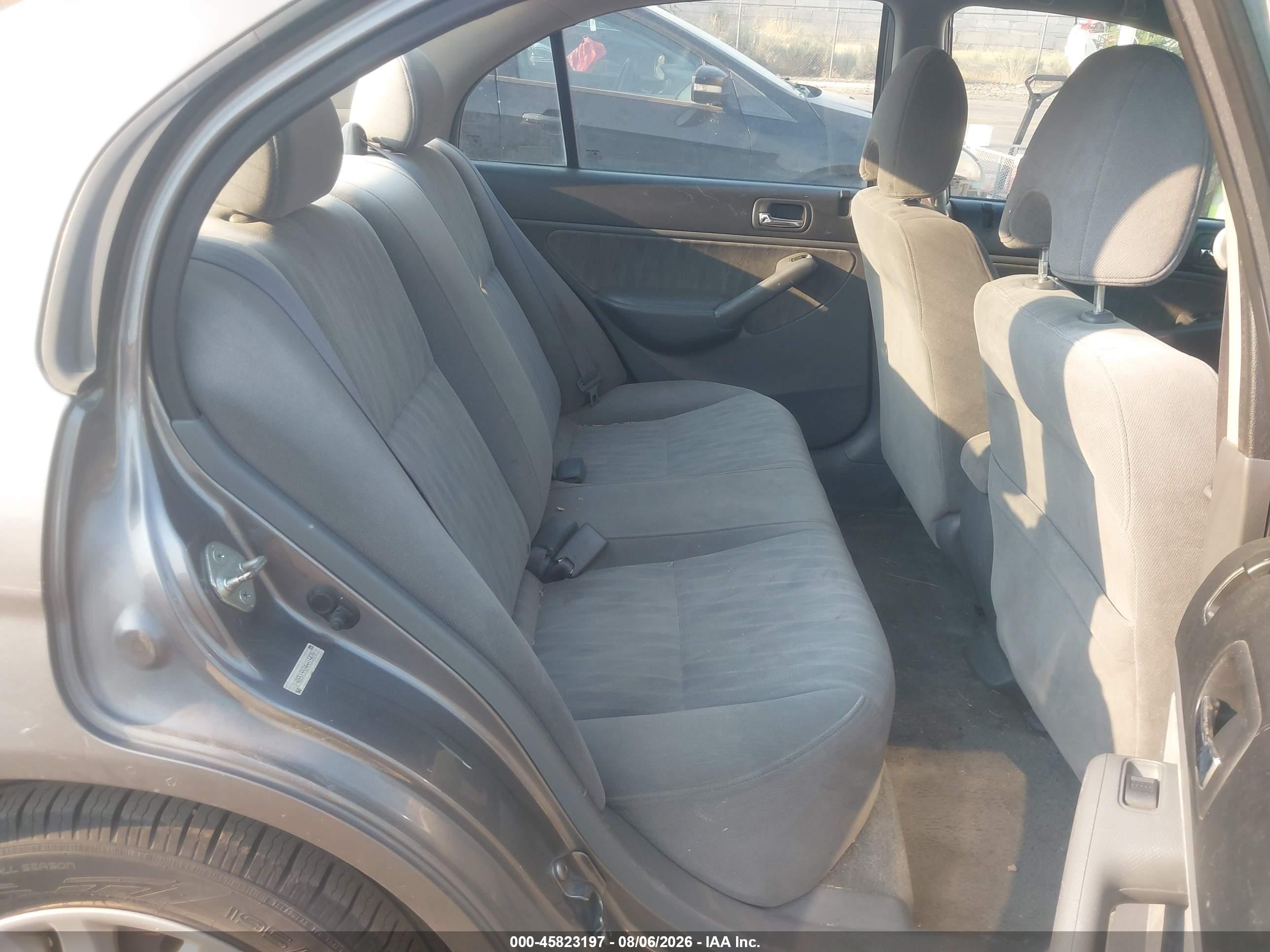 2004 Honda Civic Lx Gray vin: 2HGES15524H615470