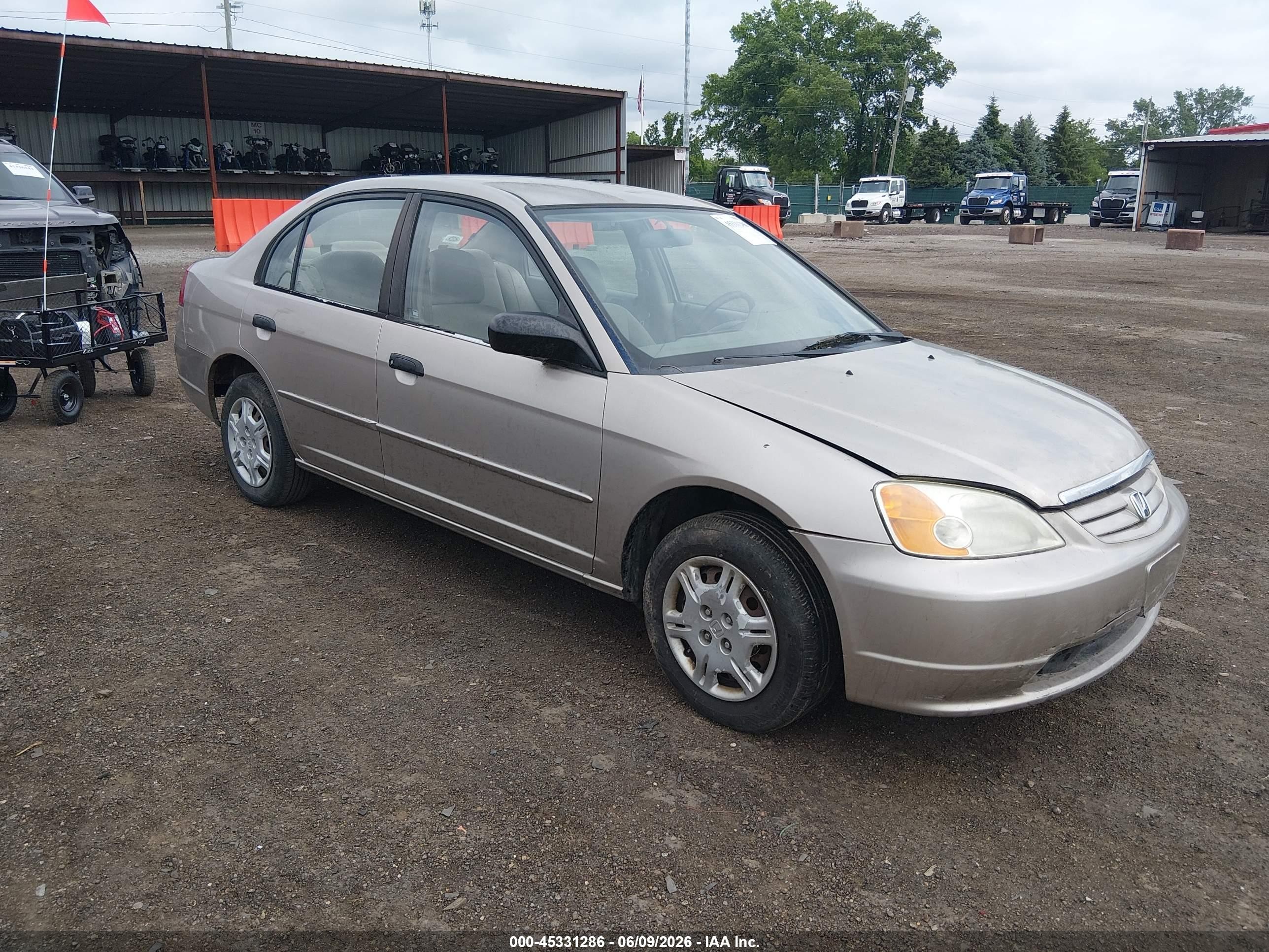 2001 Honda Civic Lx Brown vin: 2HGES15531H506883