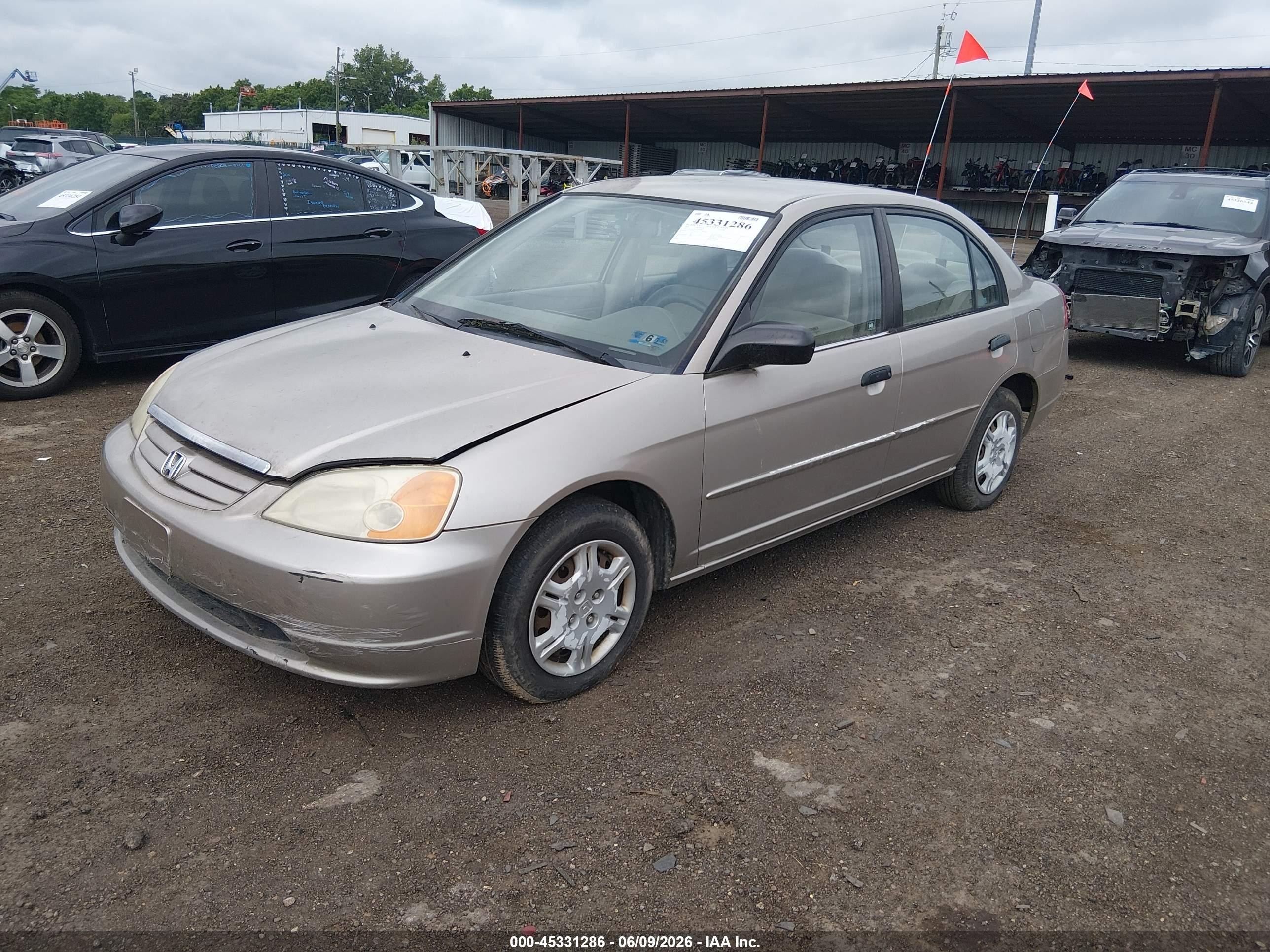 2001 Honda Civic Lx Brown vin: 2HGES15531H506883