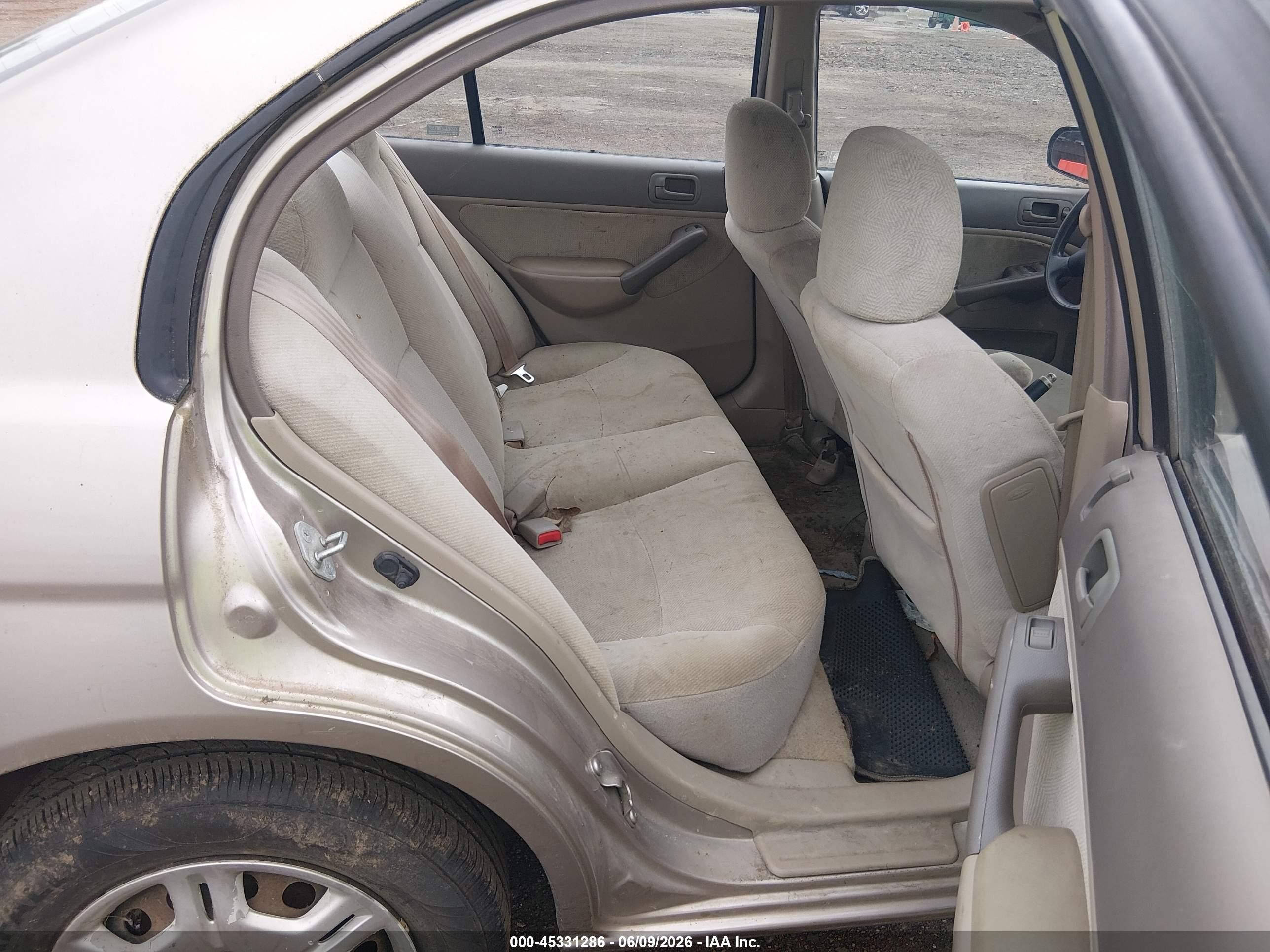 2001 Honda Civic Lx Brown vin: 2HGES15531H506883