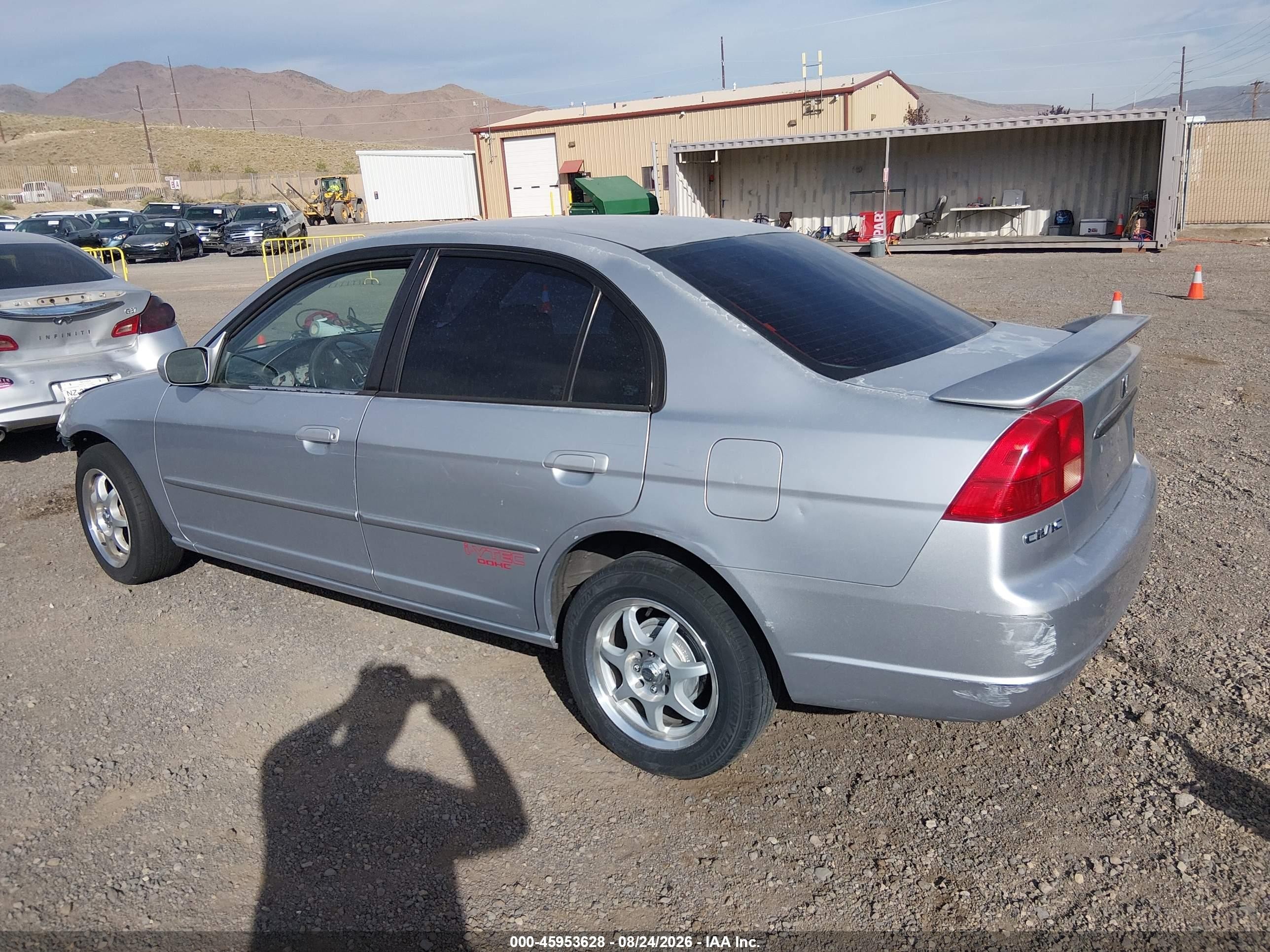 2002 Honda Civic Lx Silver vin: 2HGES15532H612736