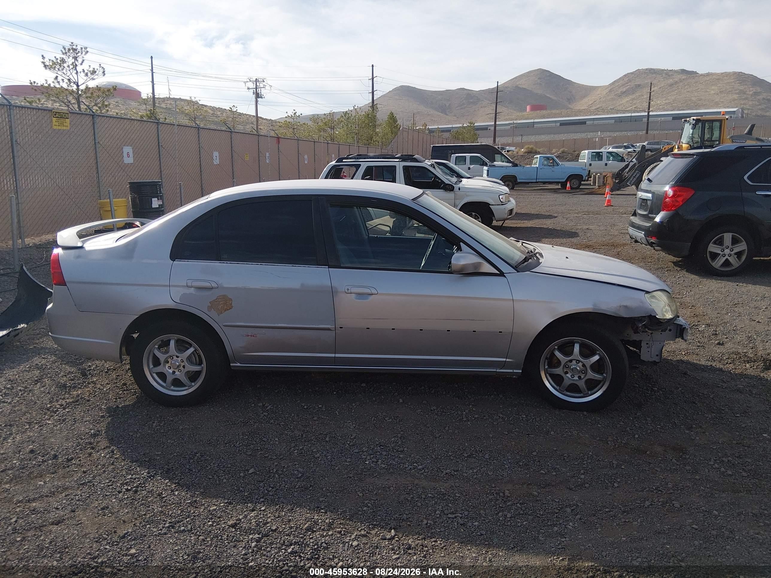 2002 Honda Civic Lx Silver vin: 2HGES15532H612736
