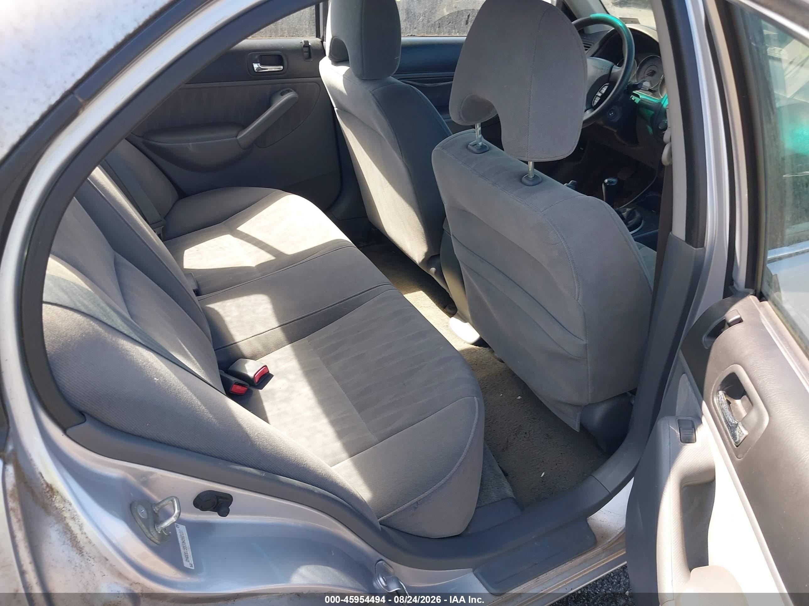 2003 Honda Civic Lx Silver vin: 2HGES15533H582137