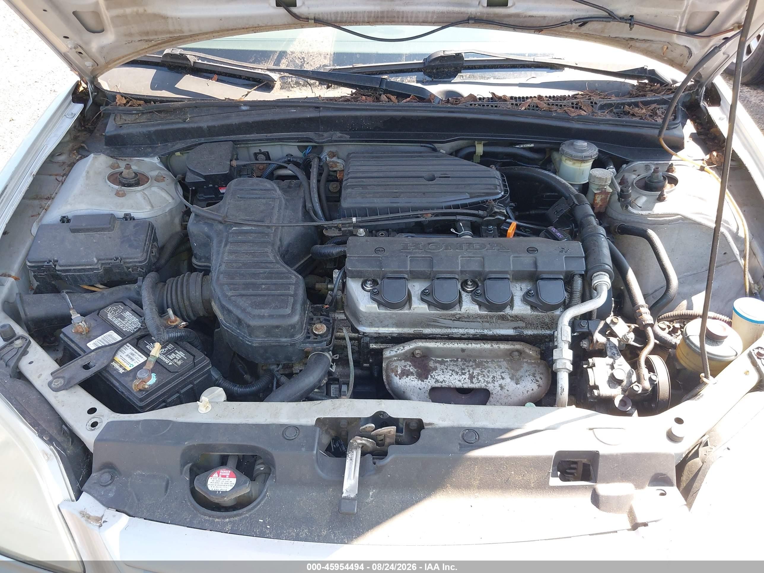 2003 Honda Civic Lx Silver vin: 2HGES15533H582137