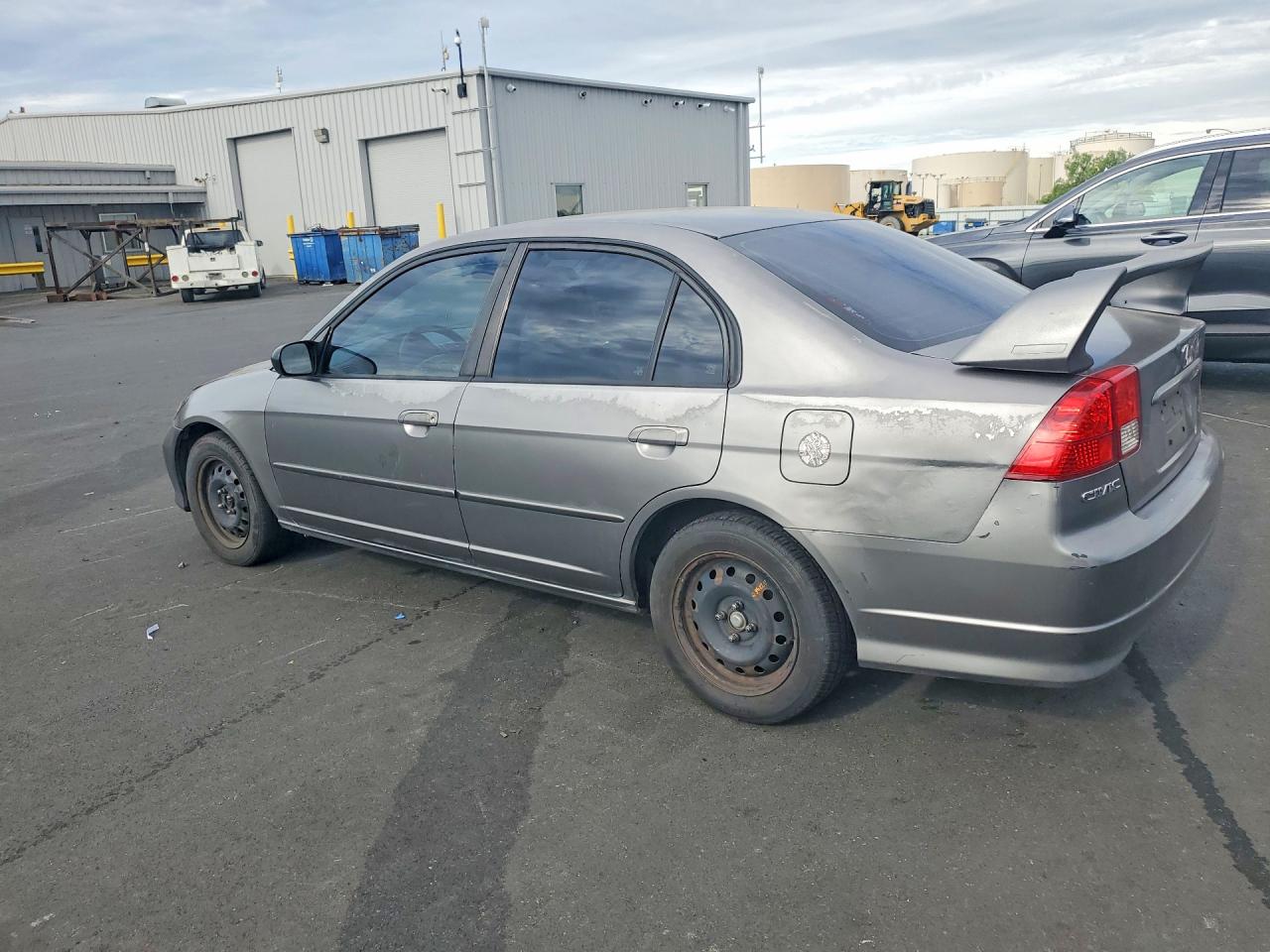 2005 Honda Civic Lx Gray vin: 2HGES15535H614653
