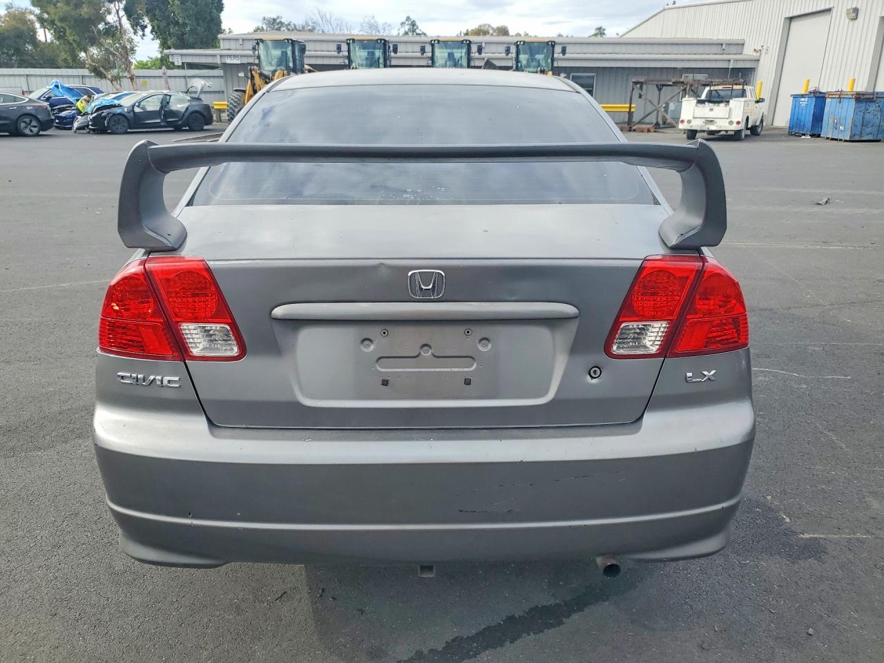 2005 Honda Civic Lx Gray vin: 2HGES15535H614653