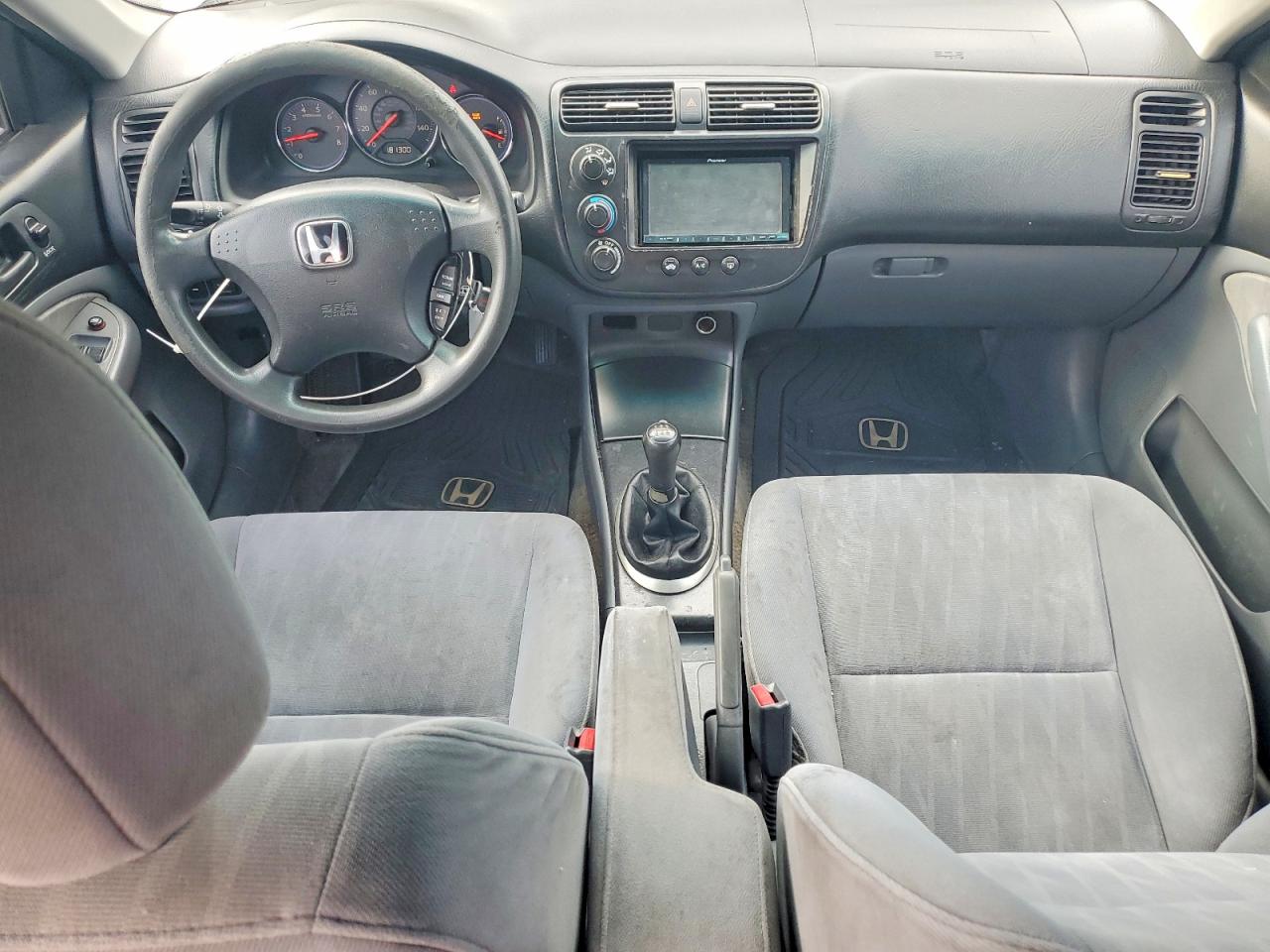 2005 Honda Civic Lx Gray vin: 2HGES15535H614653