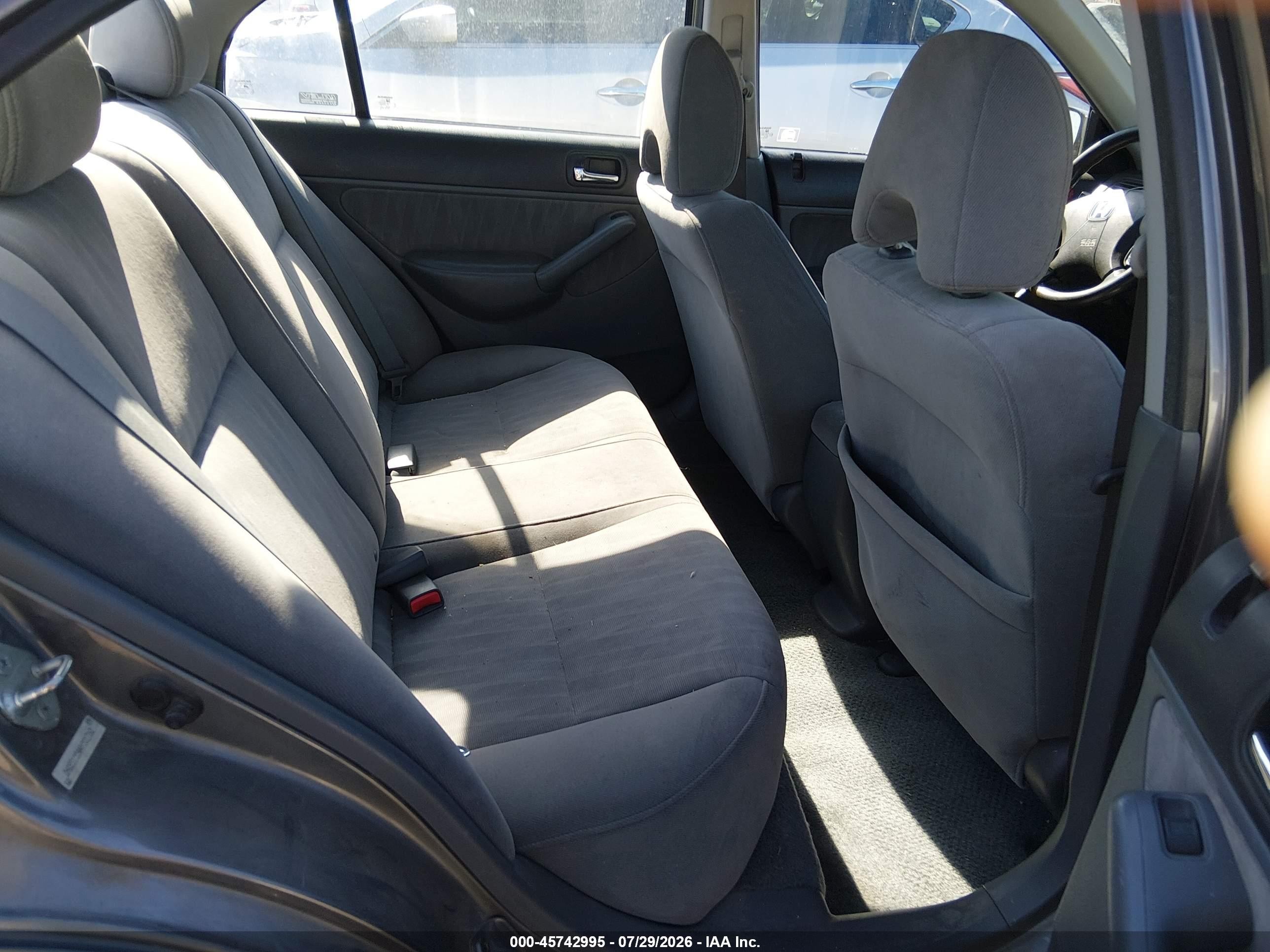 2004 Honda Civic Lx Gray vin: 2HGES15544H501762