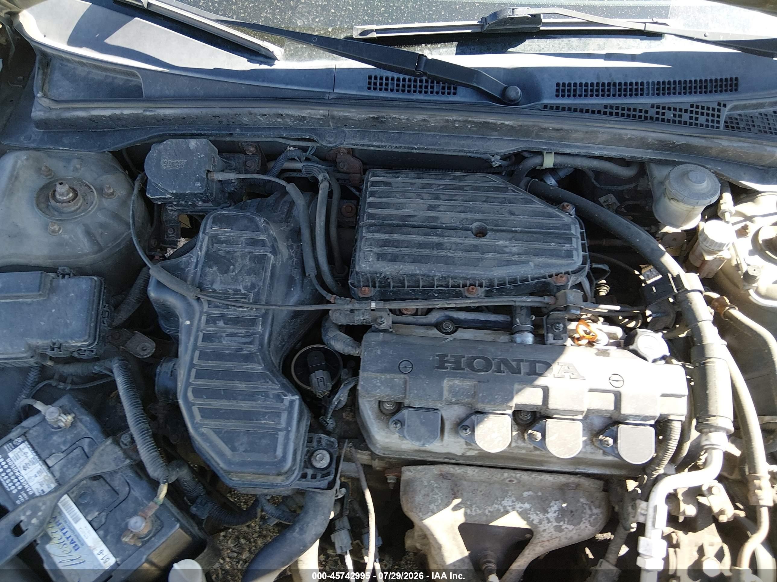 2004 Honda Civic Lx Gray vin: 2HGES15544H501762