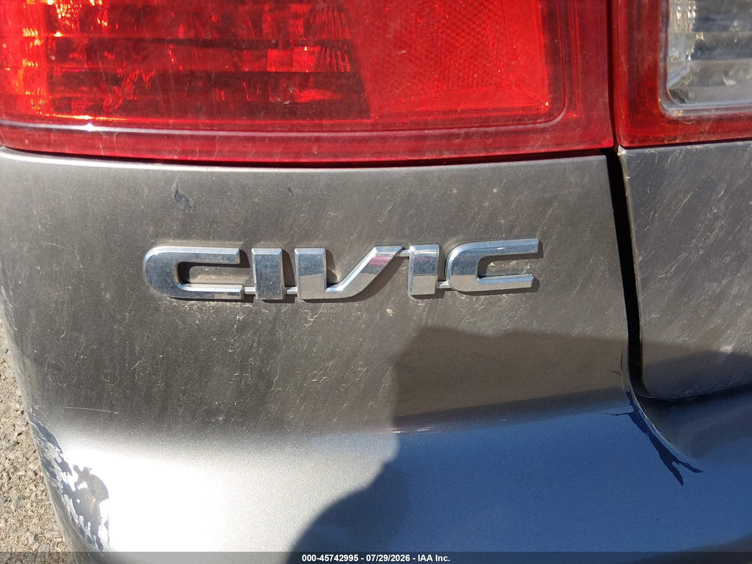 2004 Honda Civic Lx Gray vin: 2HGES15544H501762