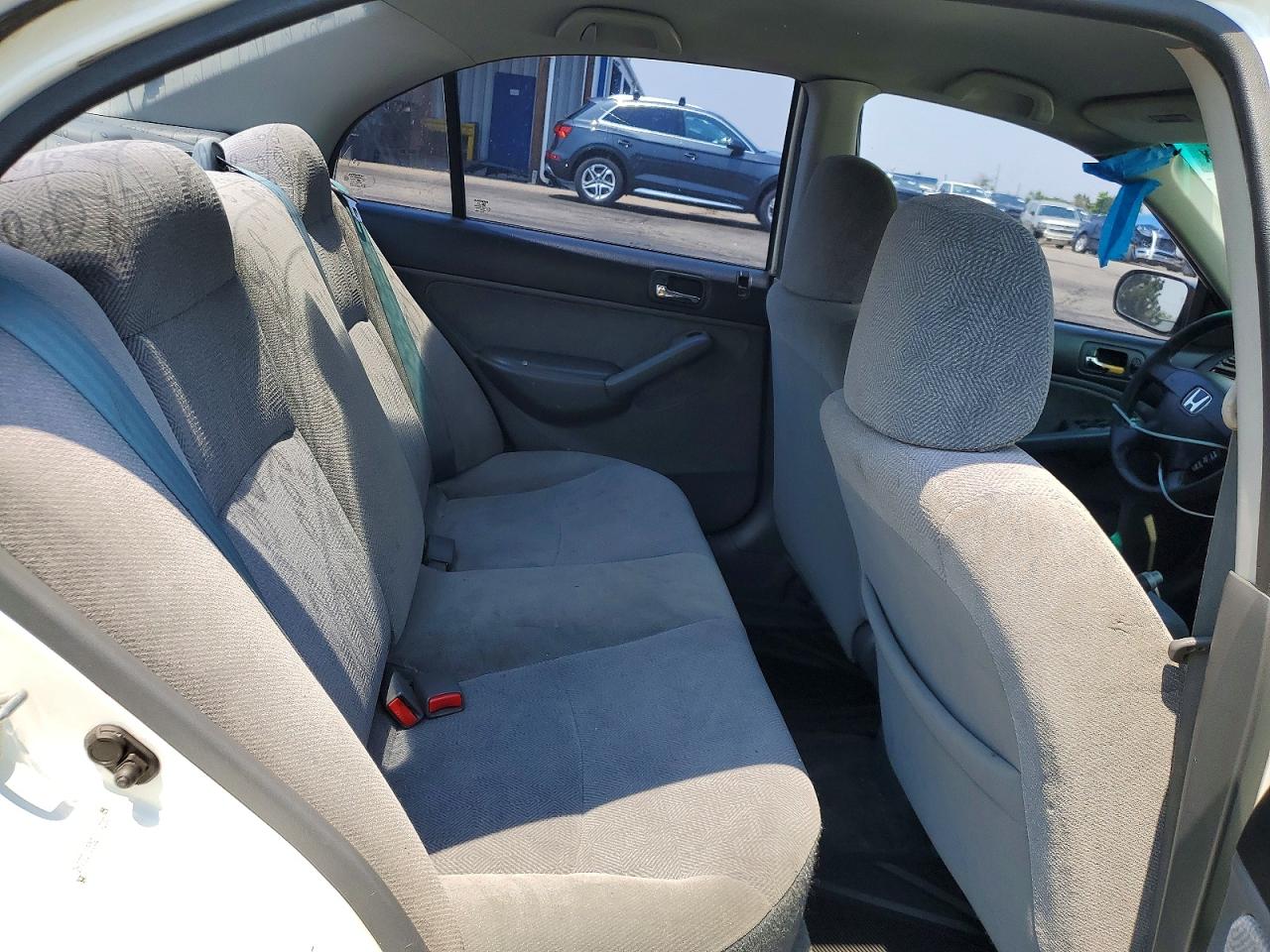 2002 Honda Civic Lx White vin: 2HGES15552H554838