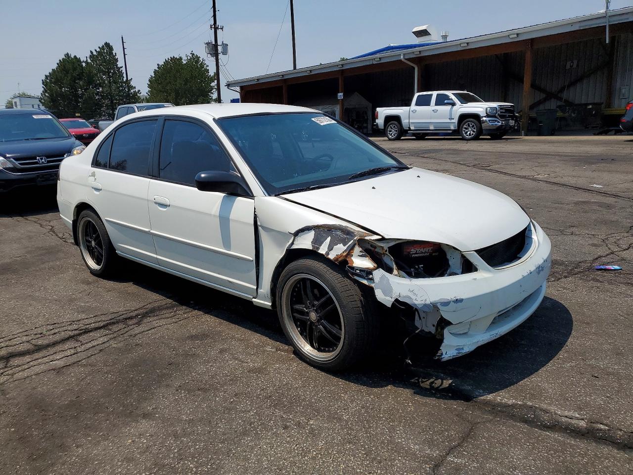 2002 Honda Civic Lx White vin: 2HGES15552H554838