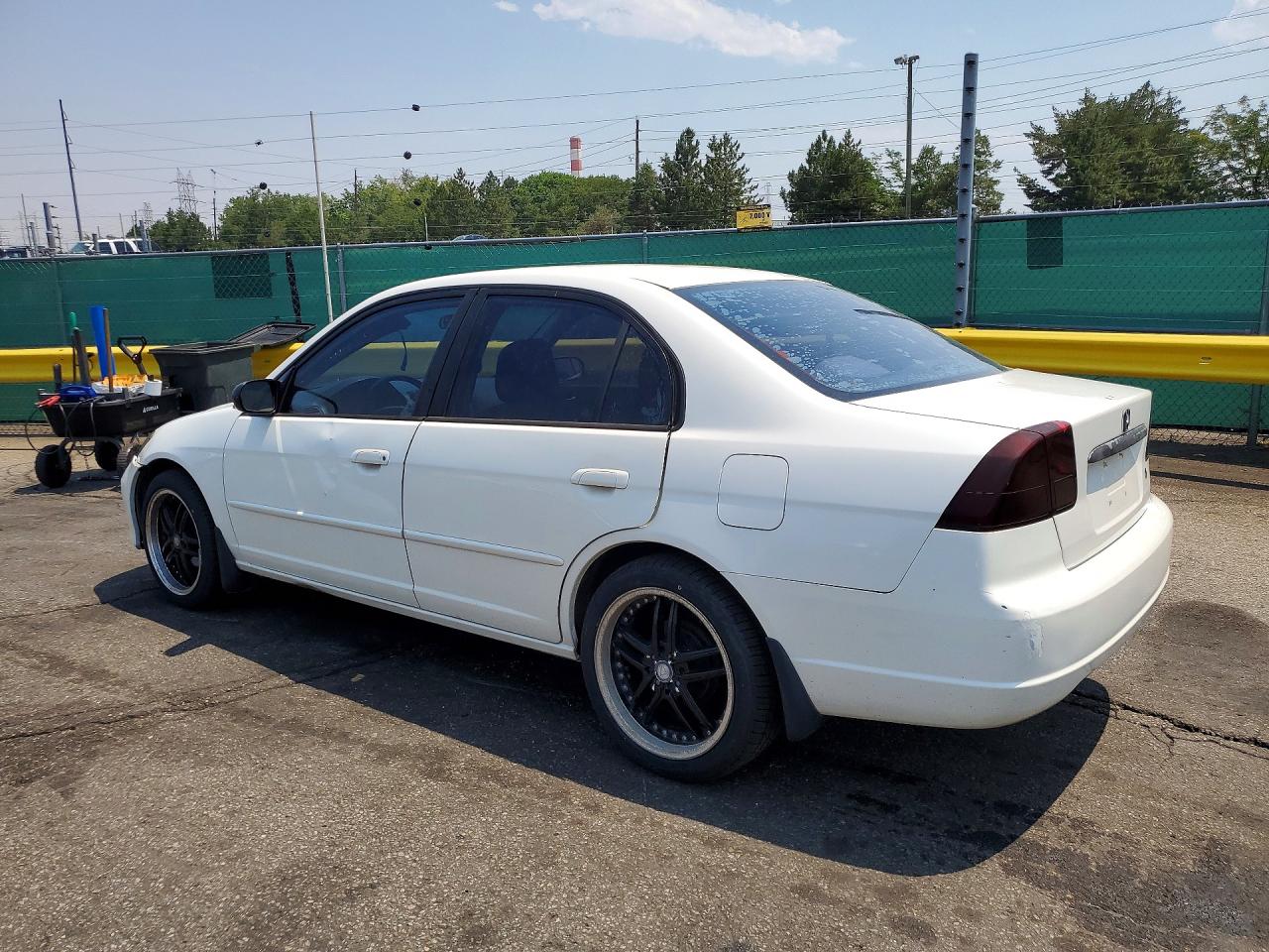 2002 Honda Civic Lx White vin: 2HGES15552H554838