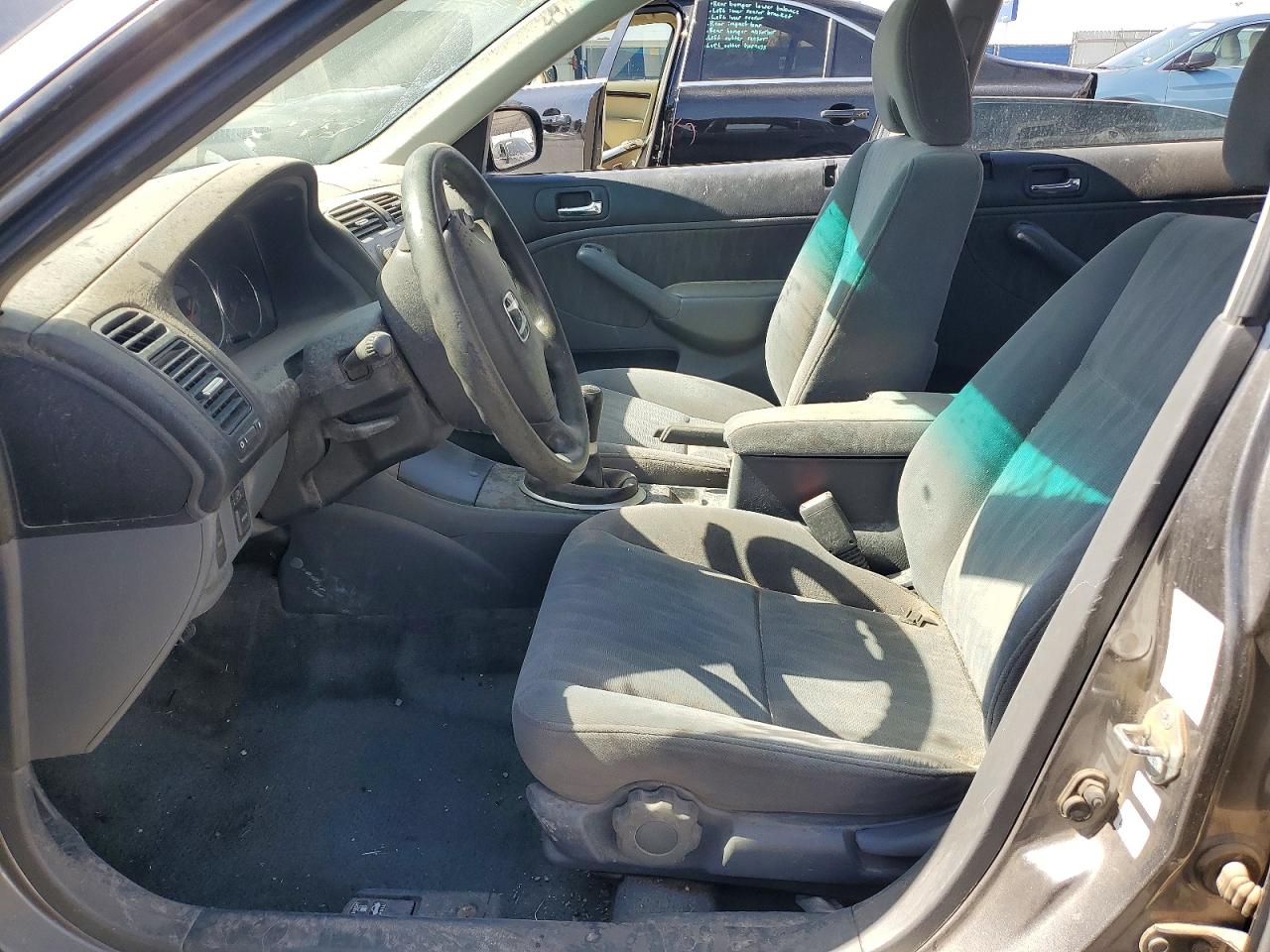 2004 Honda Civic Lx Gray vin: 2HGES15554H632487