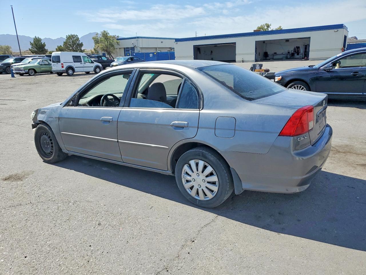 2004 Honda Civic Lx Gray vin: 2HGES15554H632487