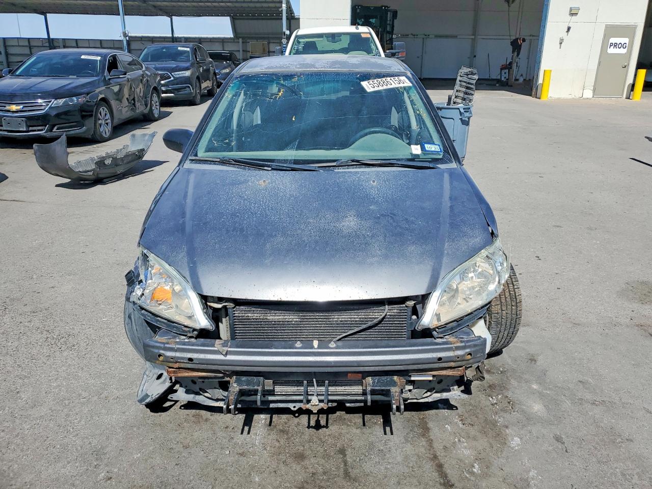 2004 Honda Civic Lx Gray vin: 2HGES15554H632487