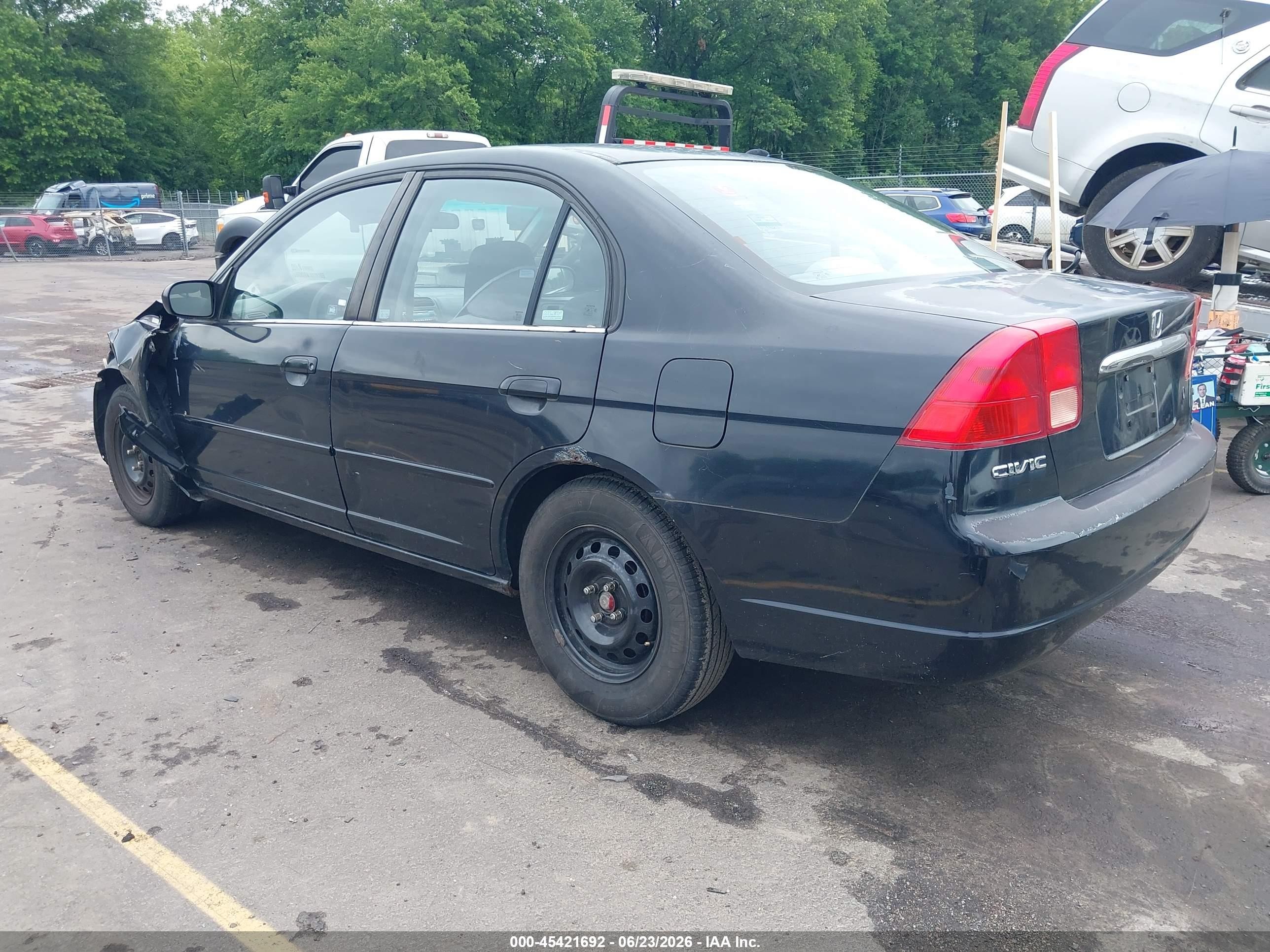 2002 Honda Civic Lx Black vin: 2HGES15582H588921