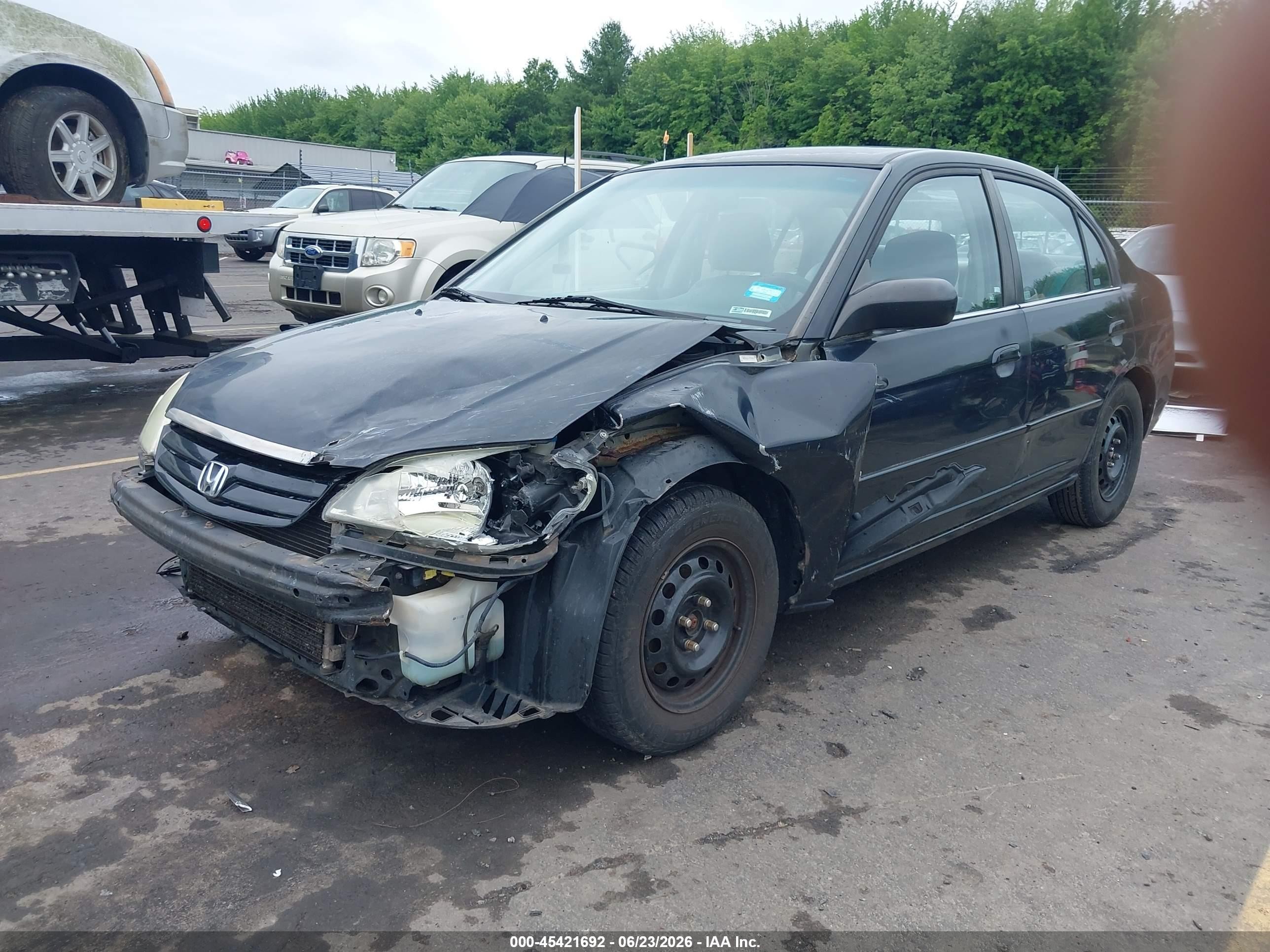 2002 Honda Civic Lx Black vin: 2HGES15582H588921