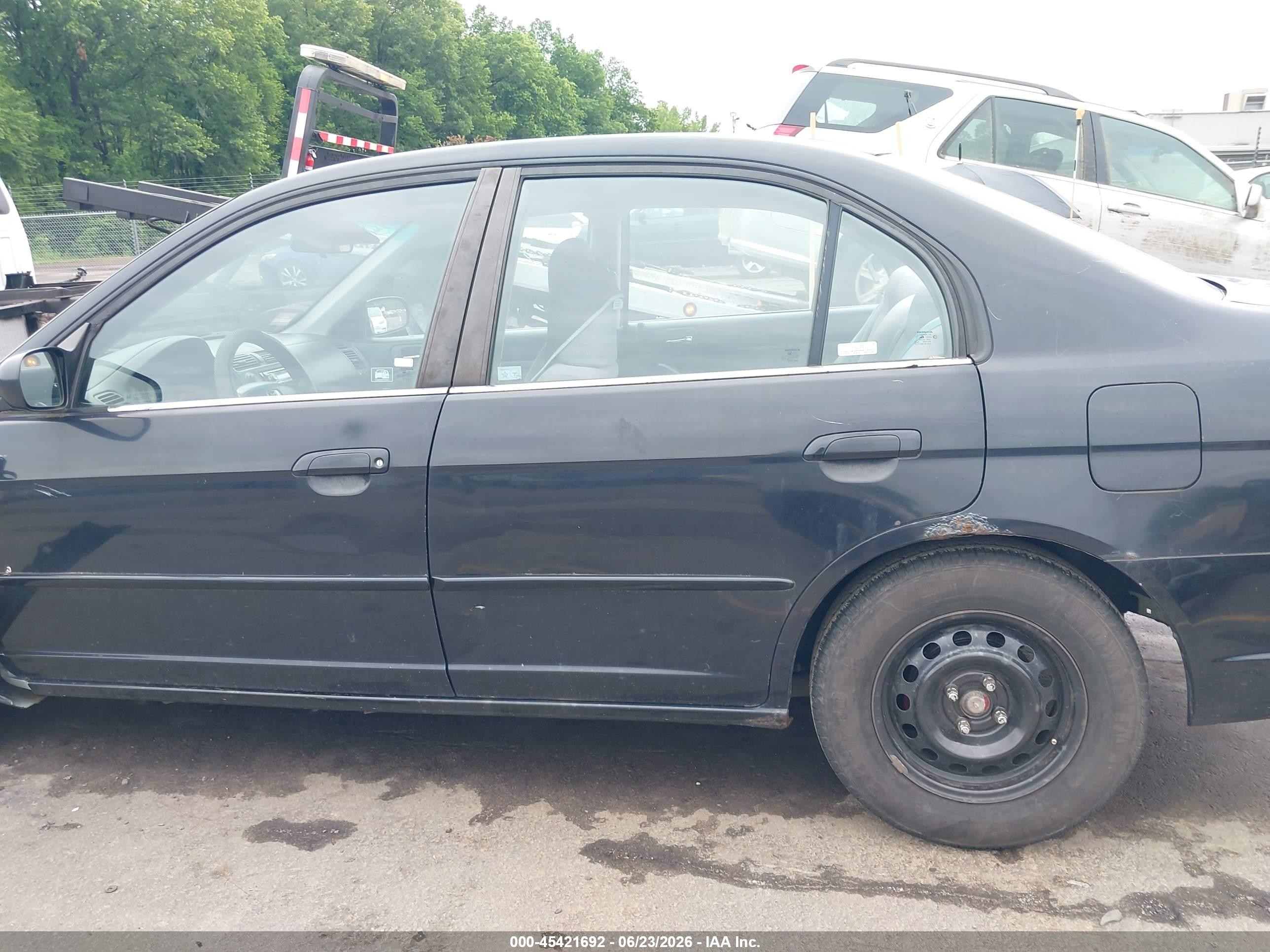 2002 Honda Civic Lx Black vin: 2HGES15582H588921