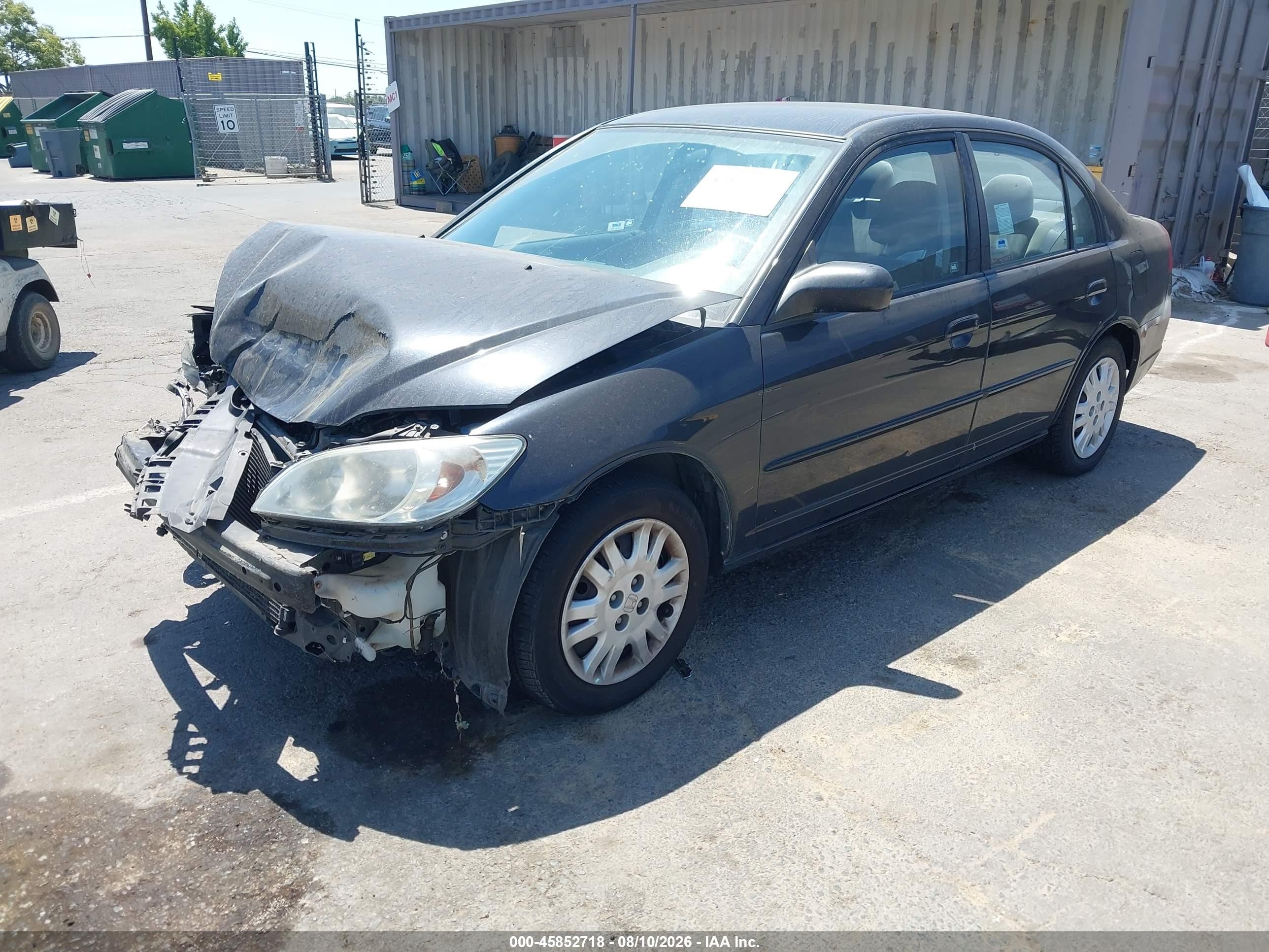 2005 Honda Civic Lx Black vin: 2HGES15585H560380