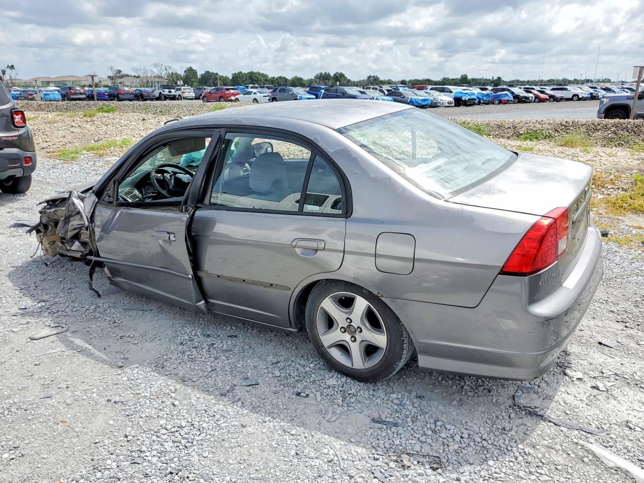 2005 Honda Civic Lx Серый vin: 2HGES15585H573632