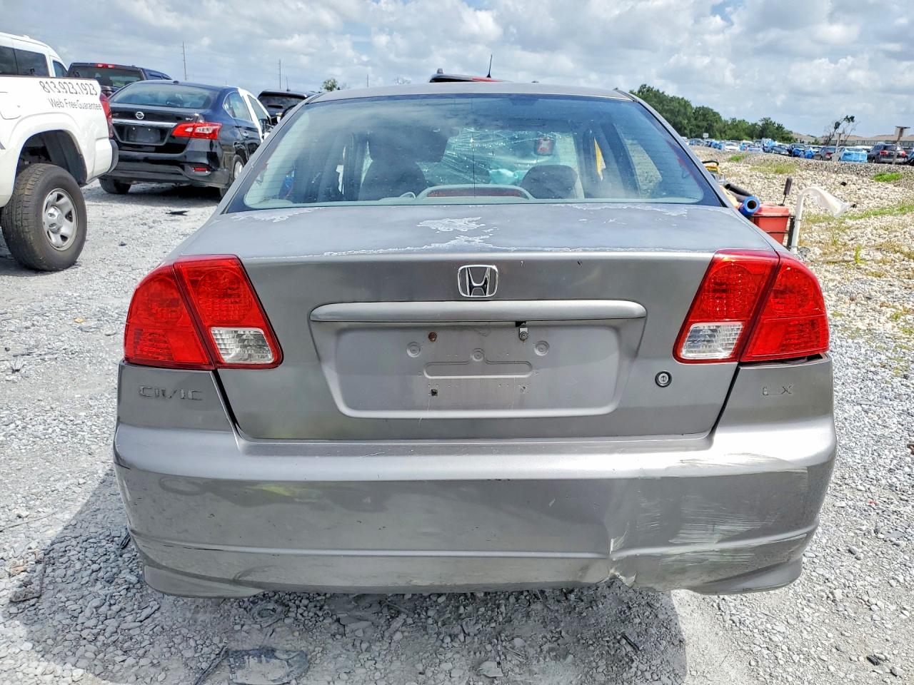 2005 Honda Civic Lx Серый vin: 2HGES15585H573632