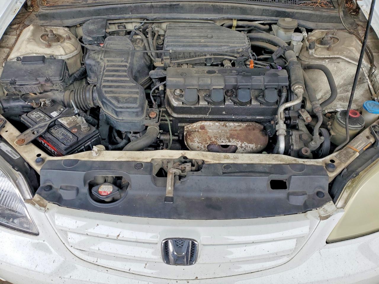 2002 Honda Civic Lx White vin: 2HGES15592H589513