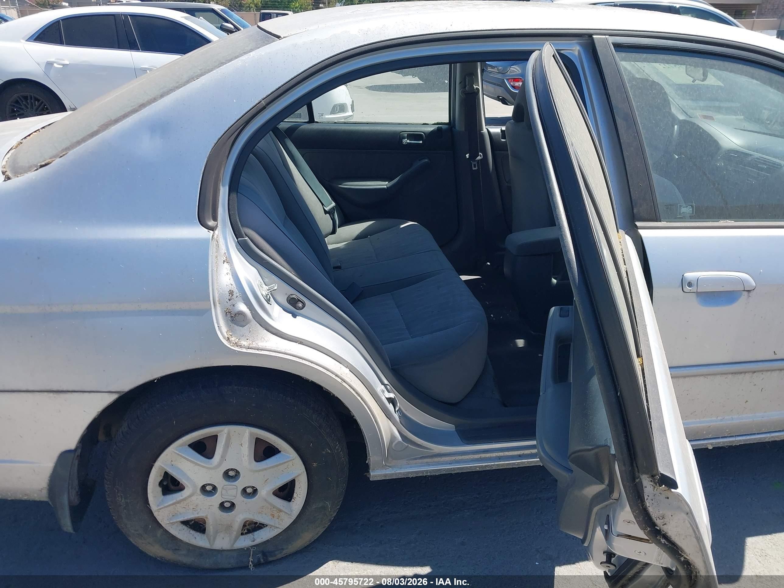 2003 Honda Civic Lx Серебряный vin: 2HGES15593H593014