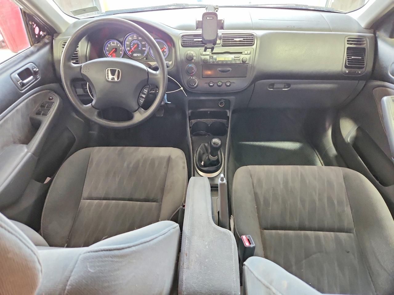 2005 Honda Civic Lx Gray vin: 2HGES15595H582114